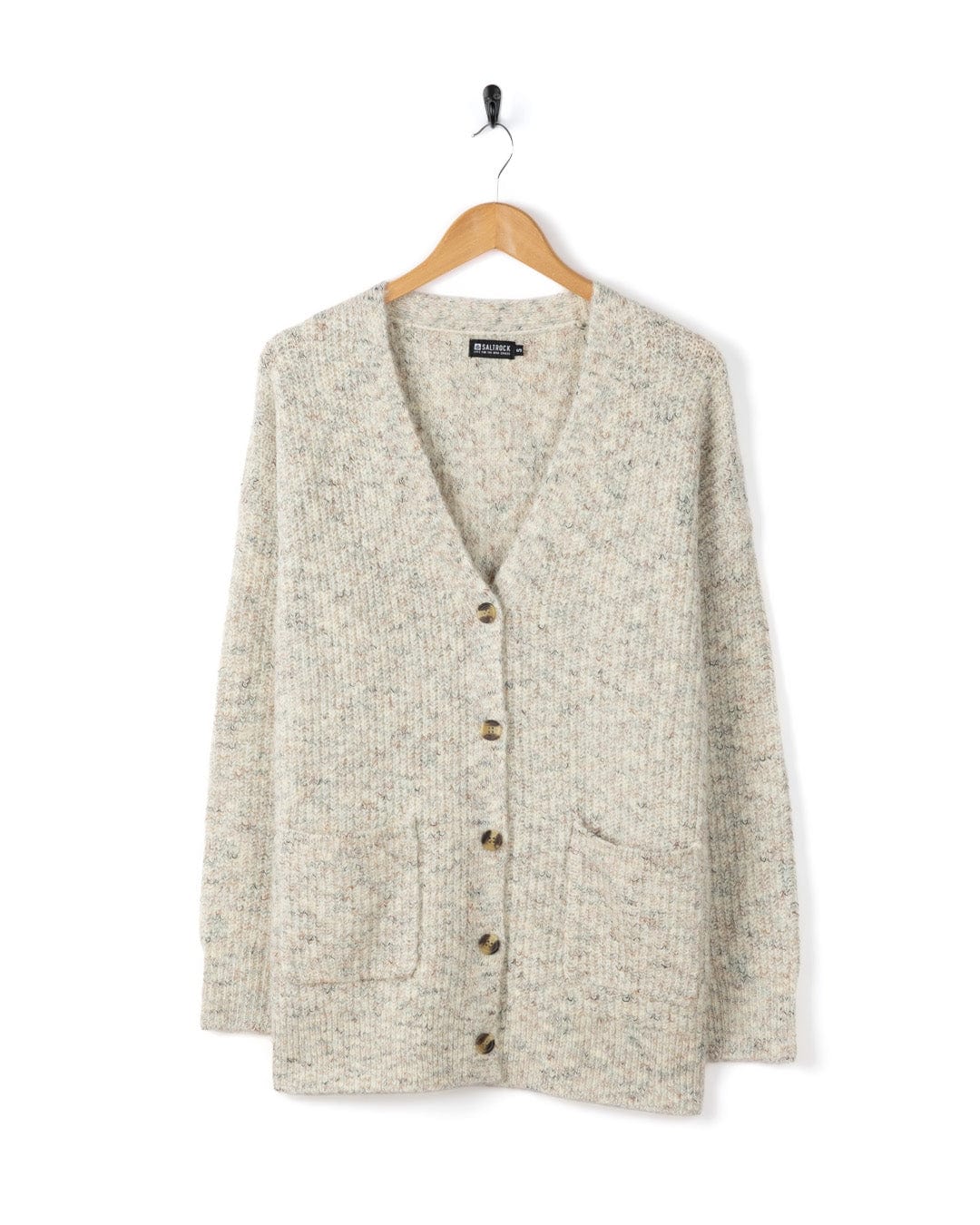 Juno - Womens Longline Cardigan - Cream - Image 6