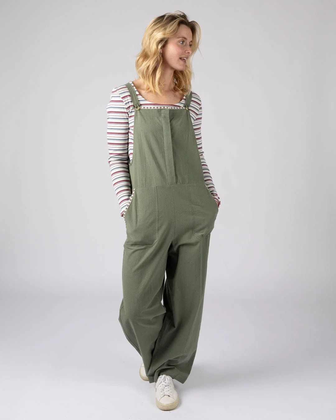 Kensa - Womens Dungarees - Green - Image 2