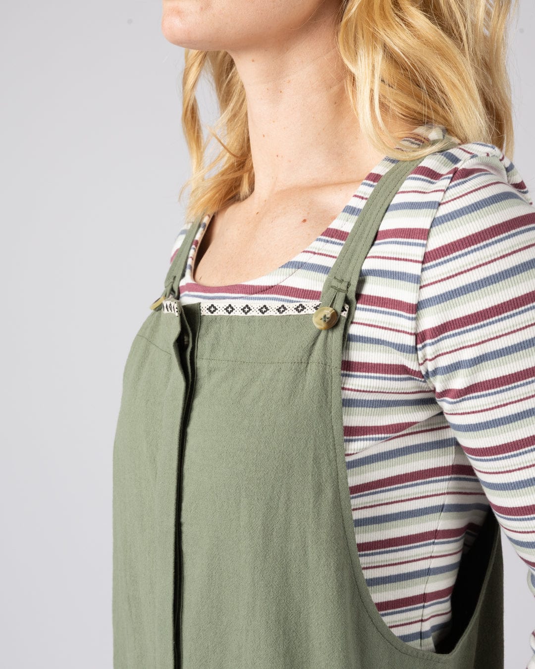 Kensa - Womens Dungarees - Green - Image 3