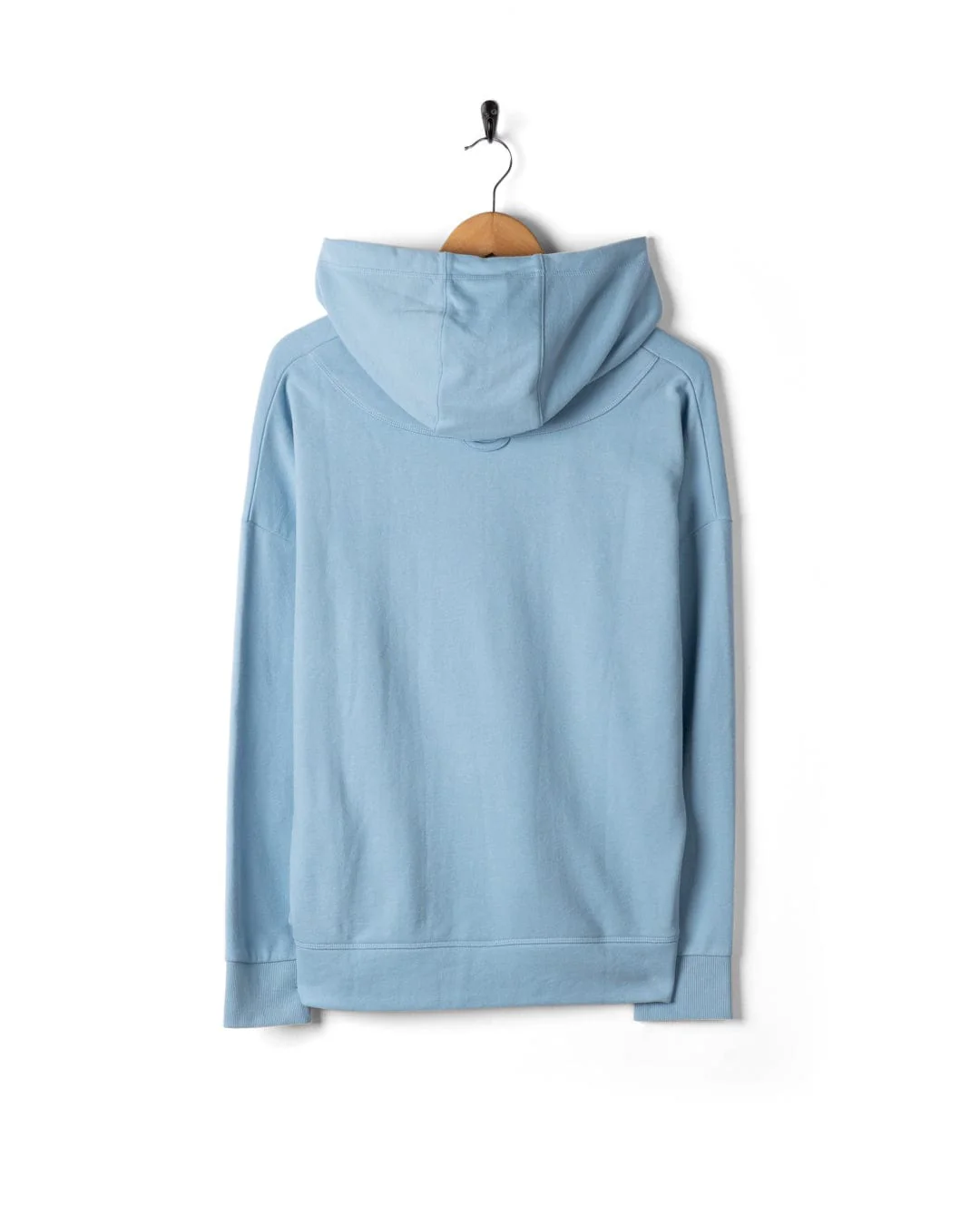 Kiera - Womens 1/4 Neck Pop Hoodie - Light Blue - Image 7