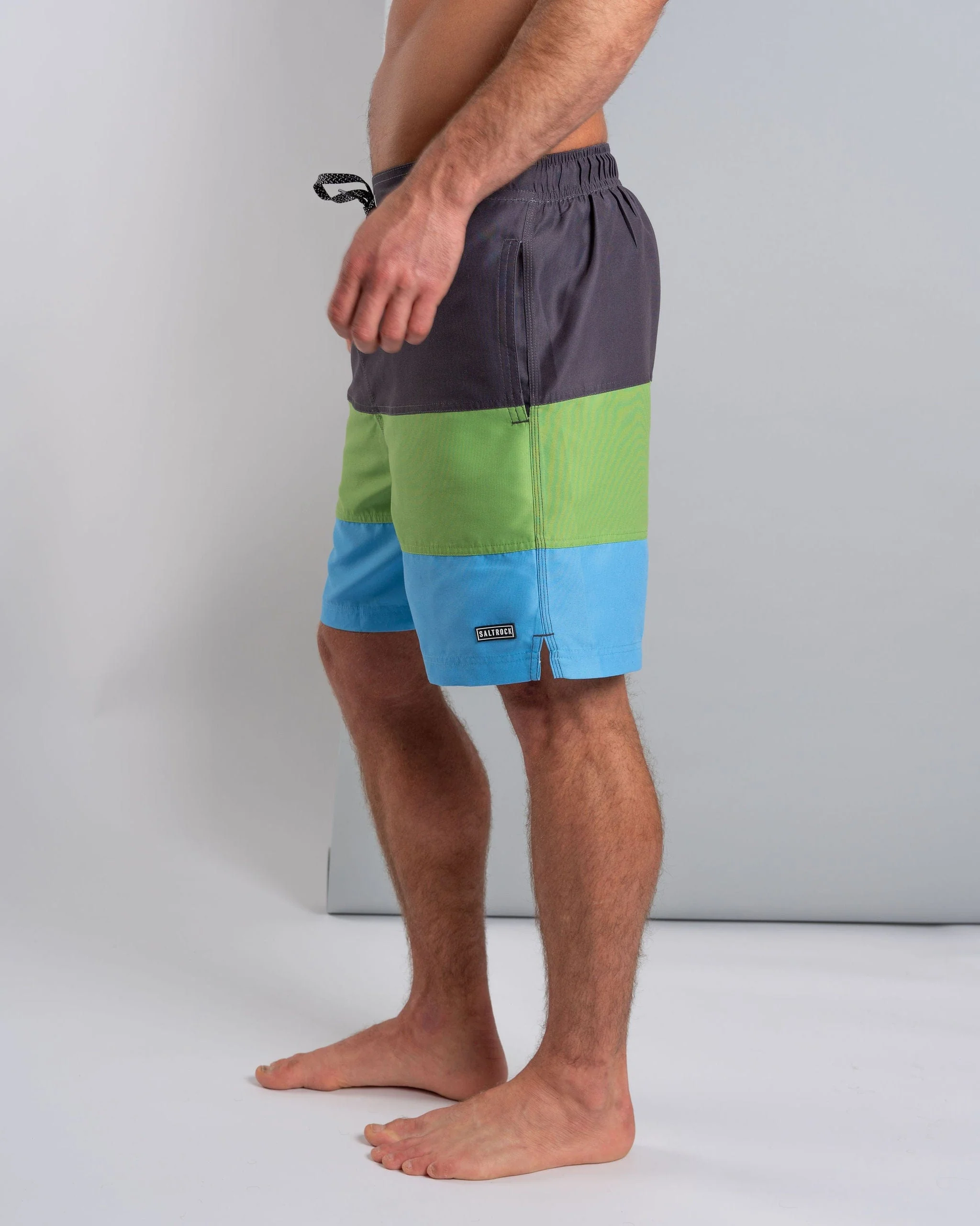 Krave Panel - Mens  Swimshorts - Dark Grey - Image 4