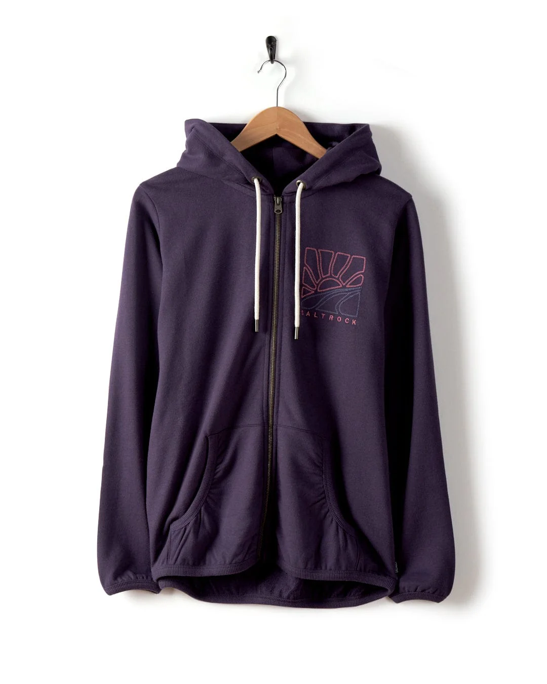 Landscape - Womens Zip Hoodie - Purple - Image 5