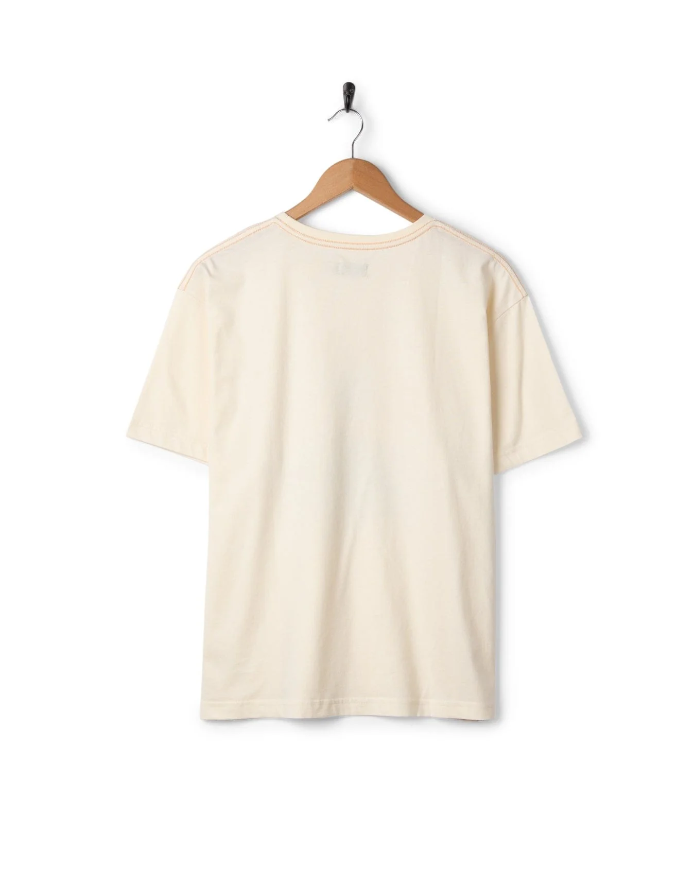 Last Light - Womens Oversized Short Sleeve T- Shirt- Cream - Image 5