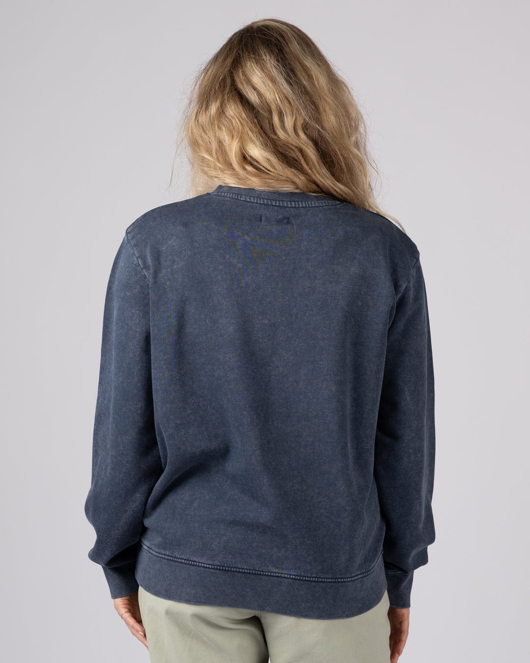Last Light - Womens Oversized Sweatshirt - Blue - Image 3