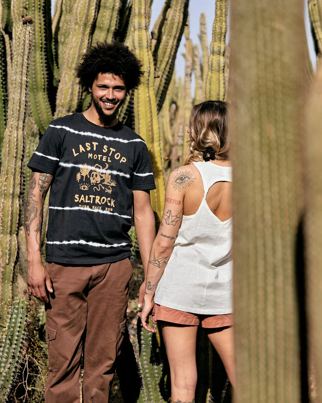 Last Stop Motel - Mens Short Sleeve Tie Dye T-Shirt - Dark Grey - Image 5