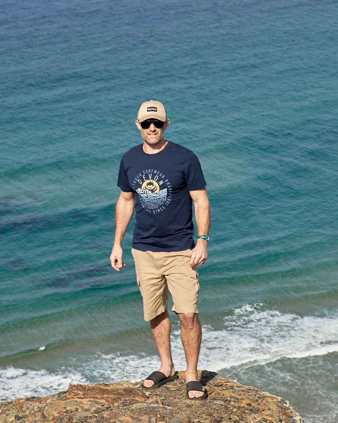 Layers Devon - Mens Short Sleeve T-Shirt - Blue - Image 3