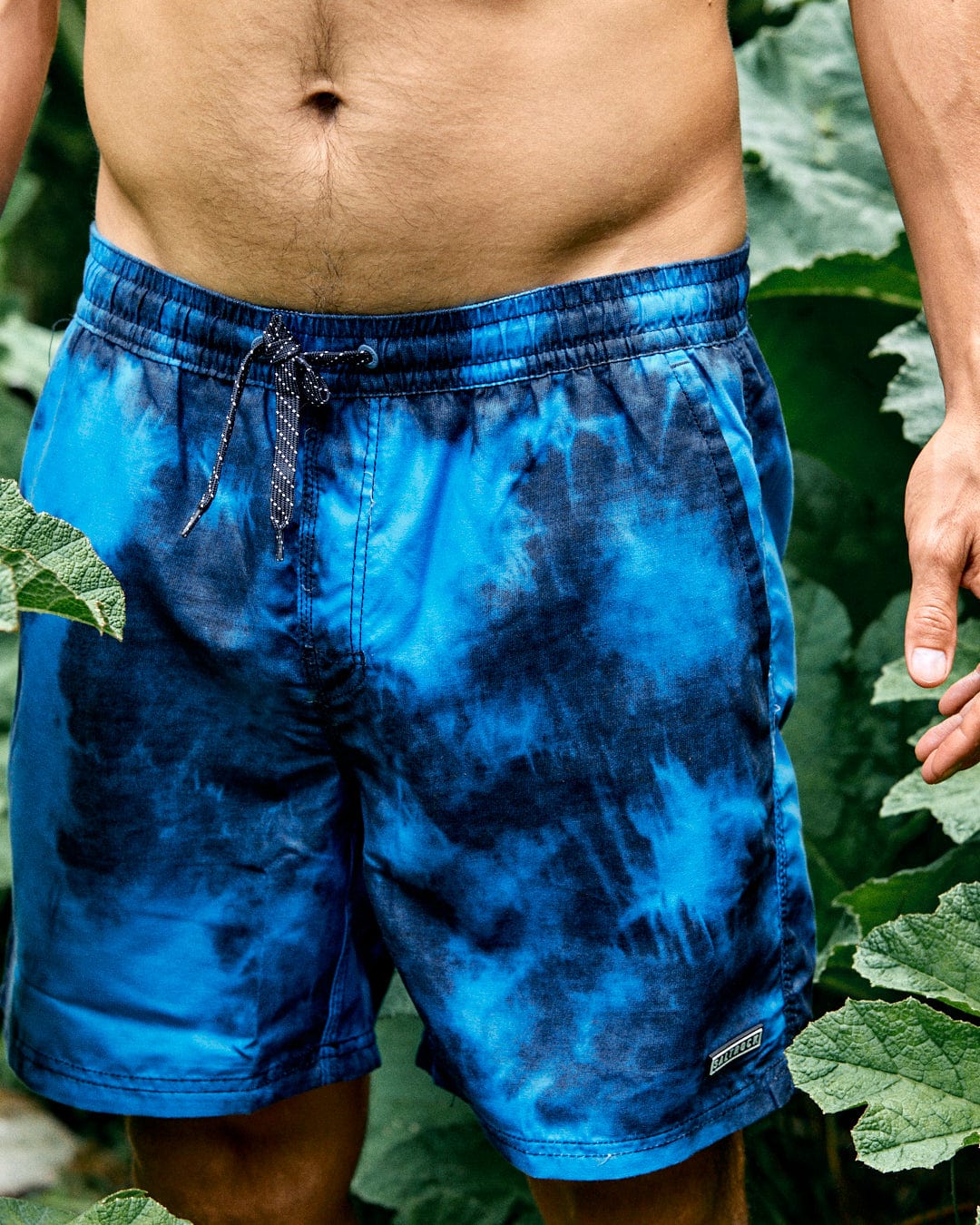 Lee - Mens Tie Dye Swimshorts - Blue - Image 3