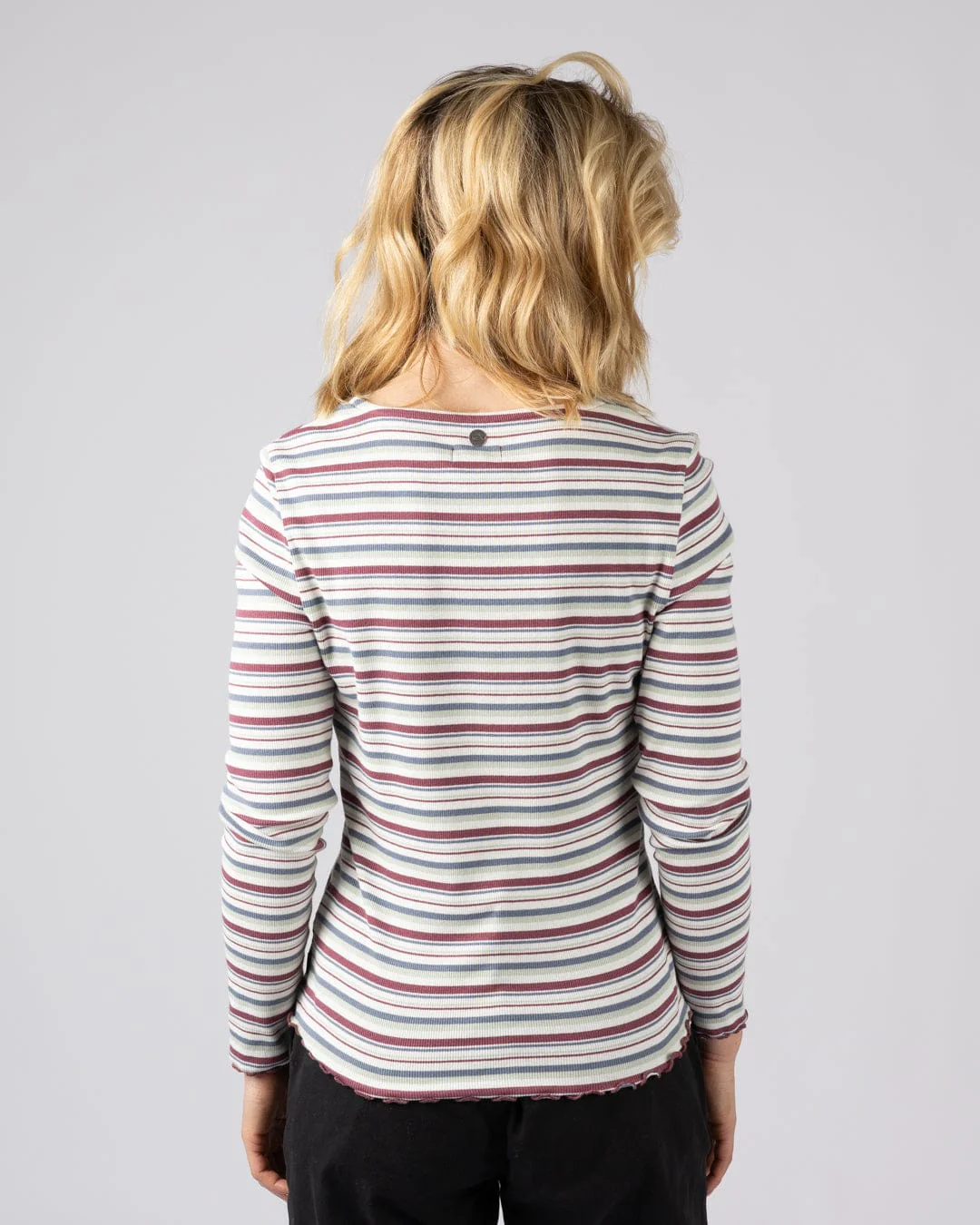 Lenna - Womens Long Sleeve T-Shirt - Multi Stripe - Image 3