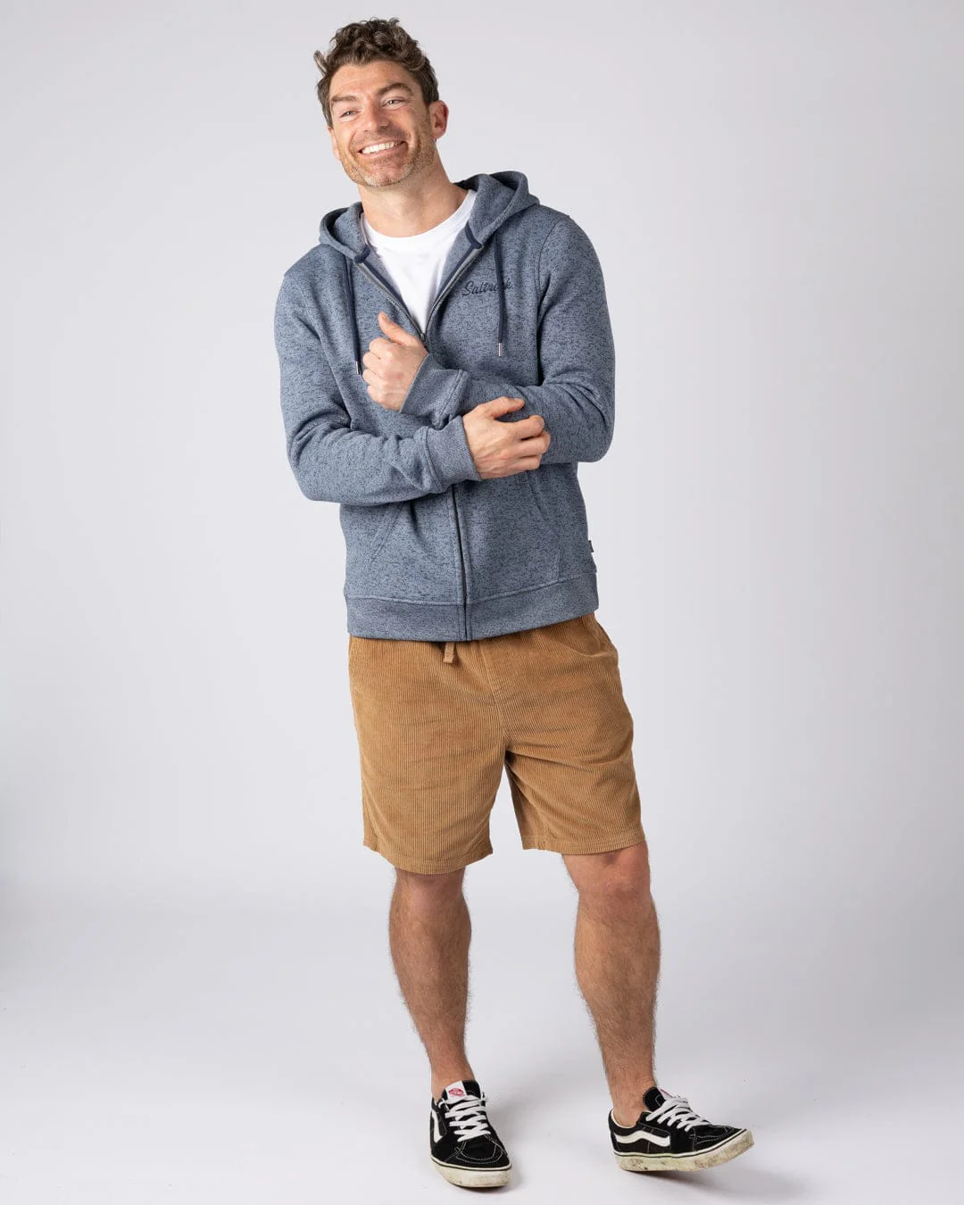 Levis - Men's Water Resistant Zip Hoodie - Blue - Image 6