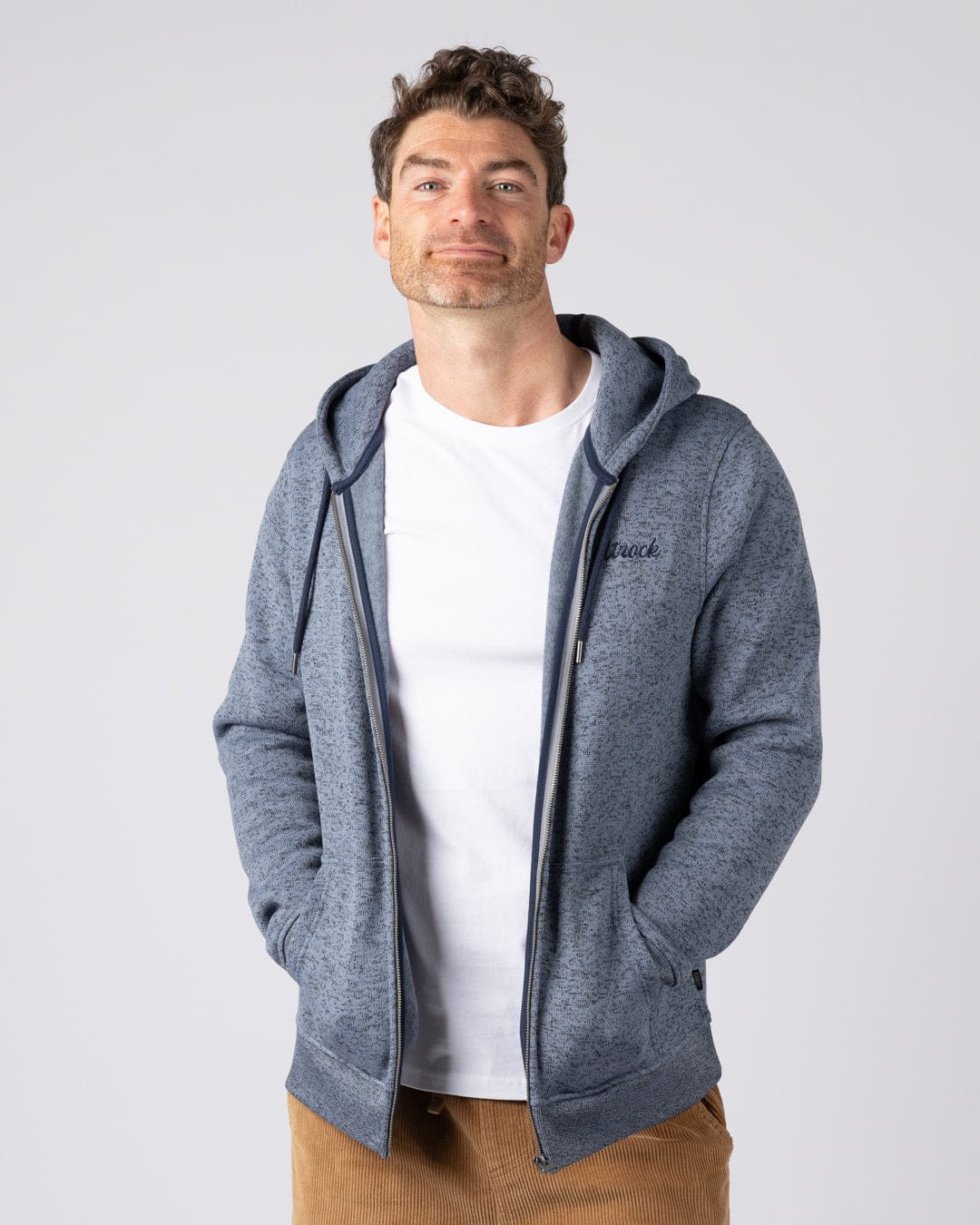 Levis - Men's Water Resistant Zip Hoodie - Blue - Image 7