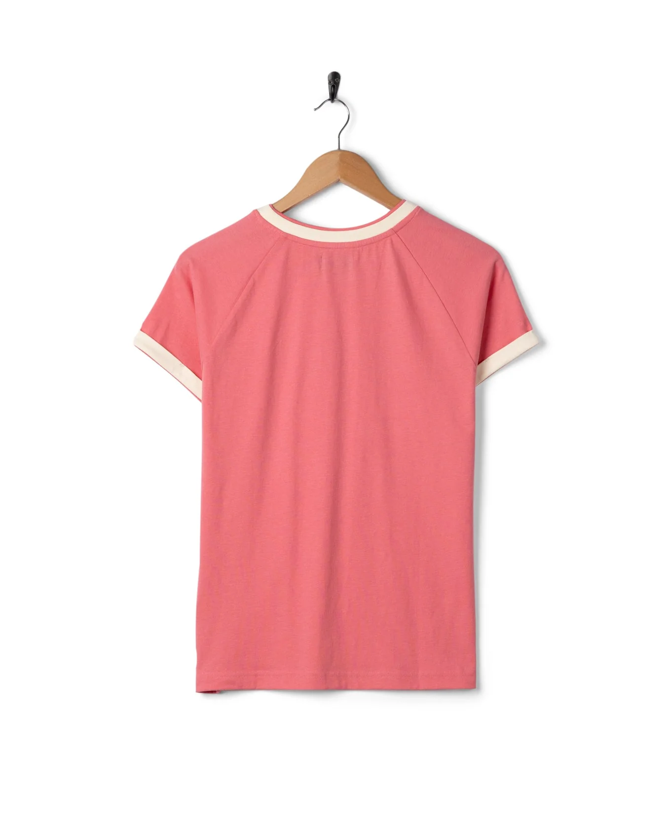 Links - Womens Short Sleeve Ringer T-Shirt - Pink - Image 8