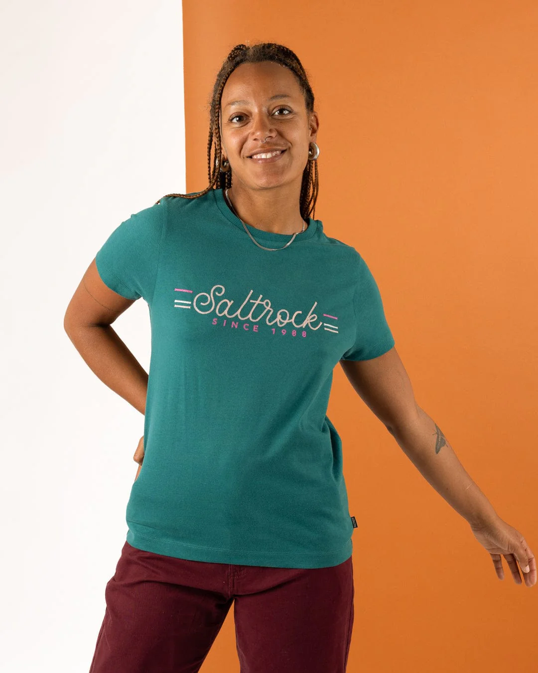 Links - Womens Short Sleeve T-Shirt - Teal - Image 4
