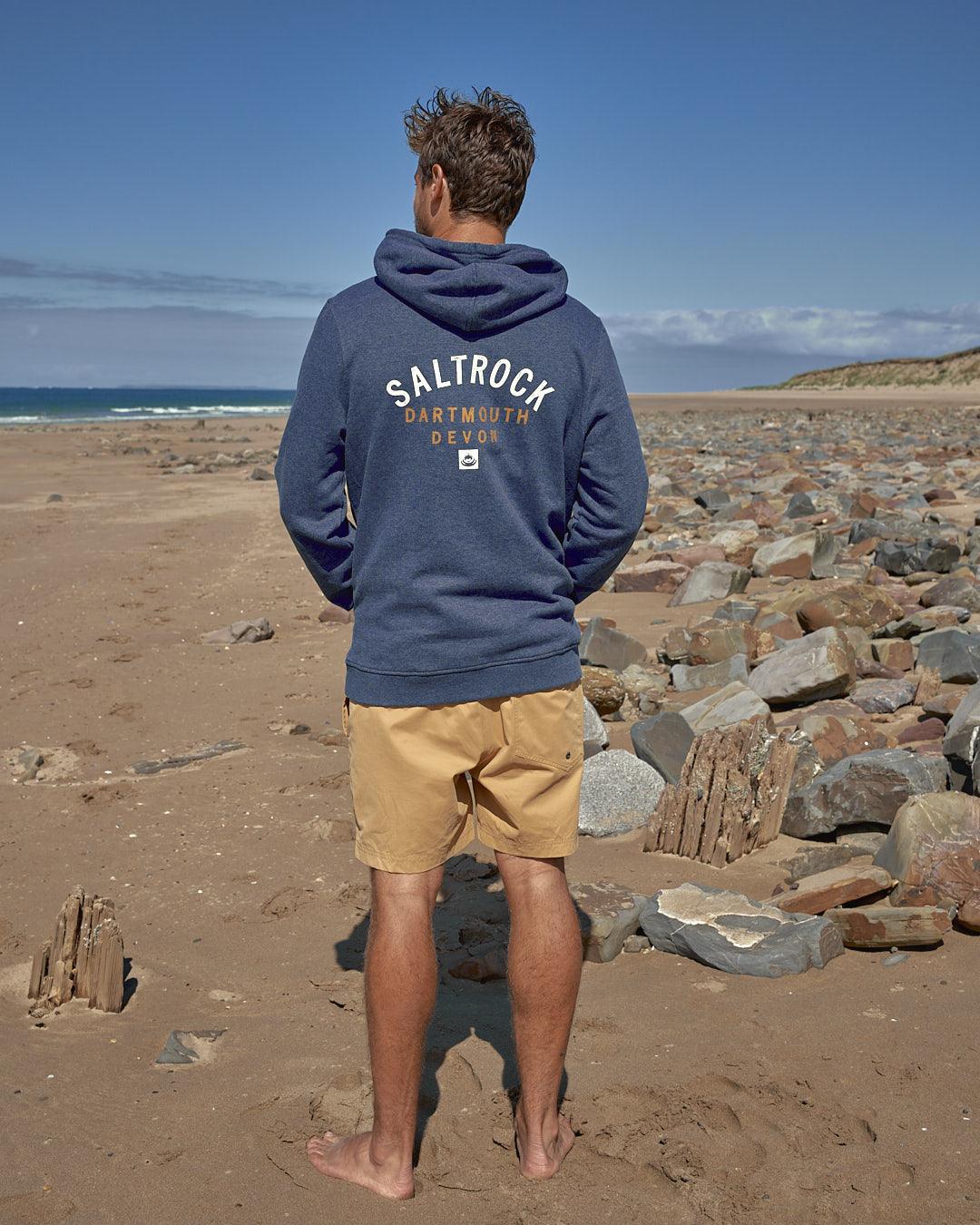Location - Mens Pop Hoodie - Dartmouth - Dark Blue - Image 6