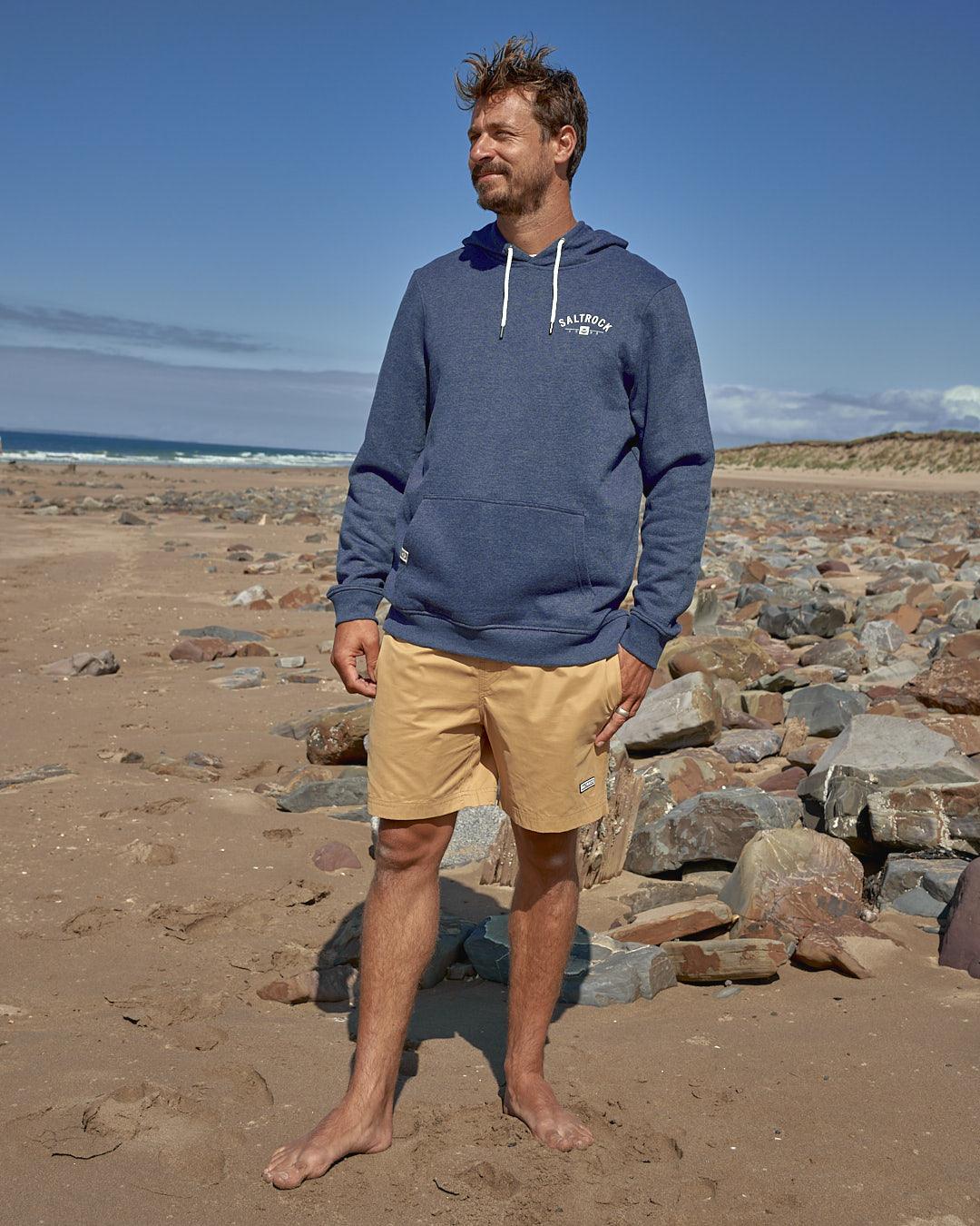 Location - Mens Pop Hoodie - Dartmouth - Dark Blue - Image 7