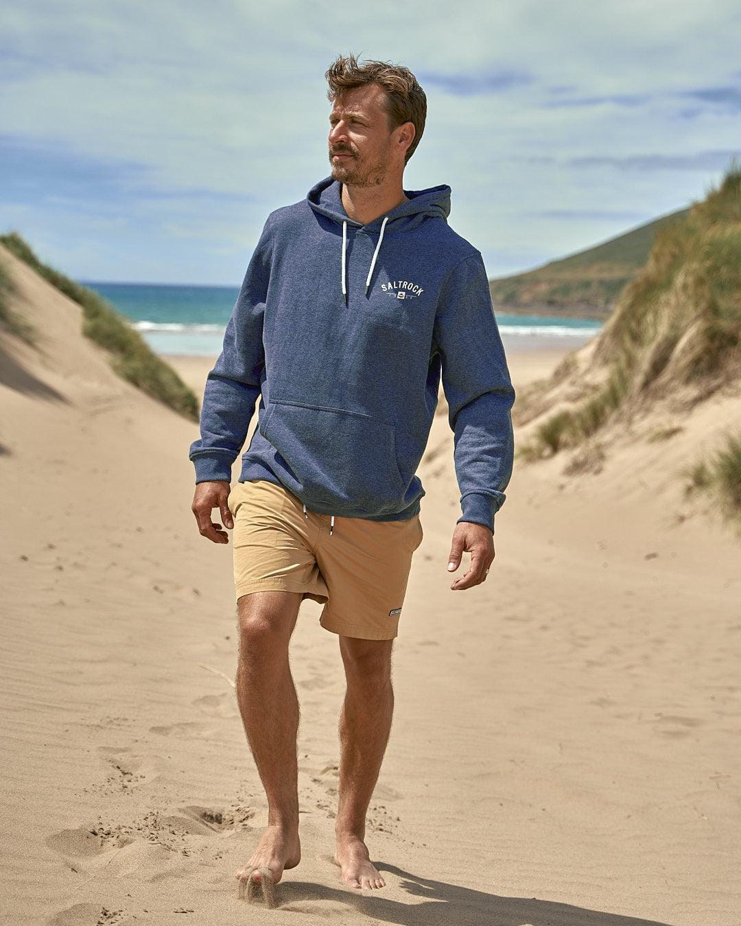 Location - Mens Pop Hoodie - Poole - Dark Blue - Image 3