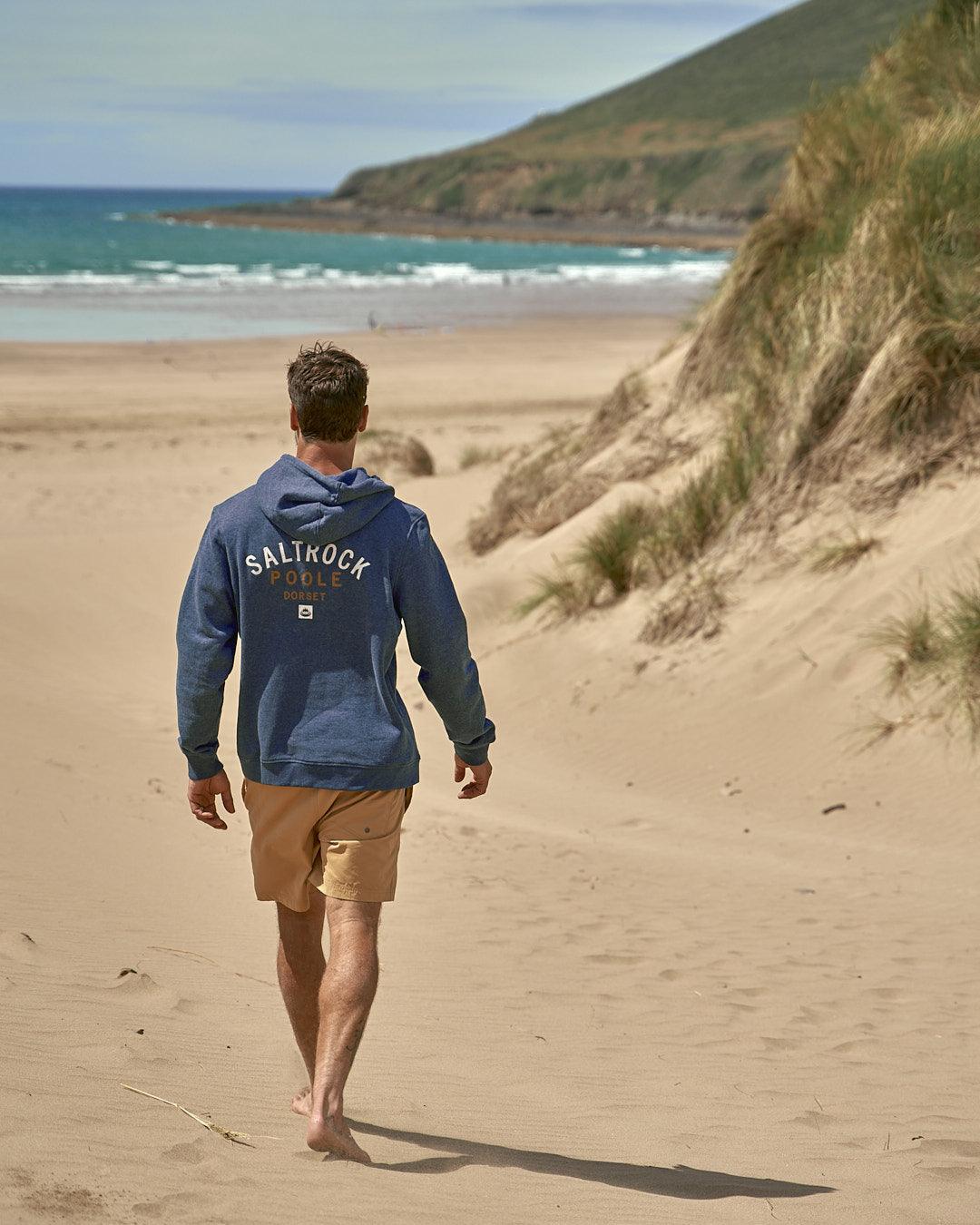 Location - Mens Pop Hoodie - Poole - Dark Blue - Image 5