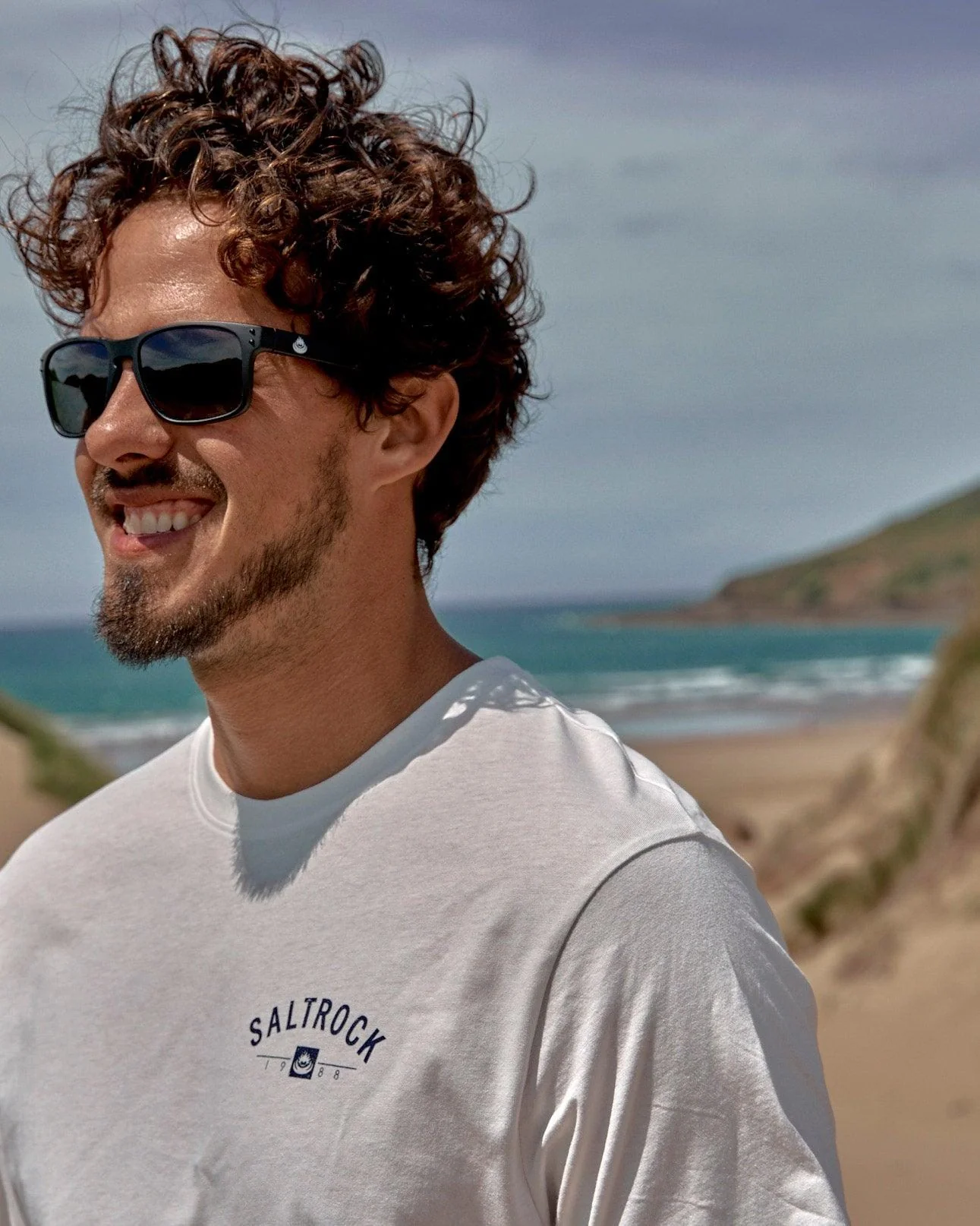 Location - Mens Tee - Dartmouth - White - Image 3