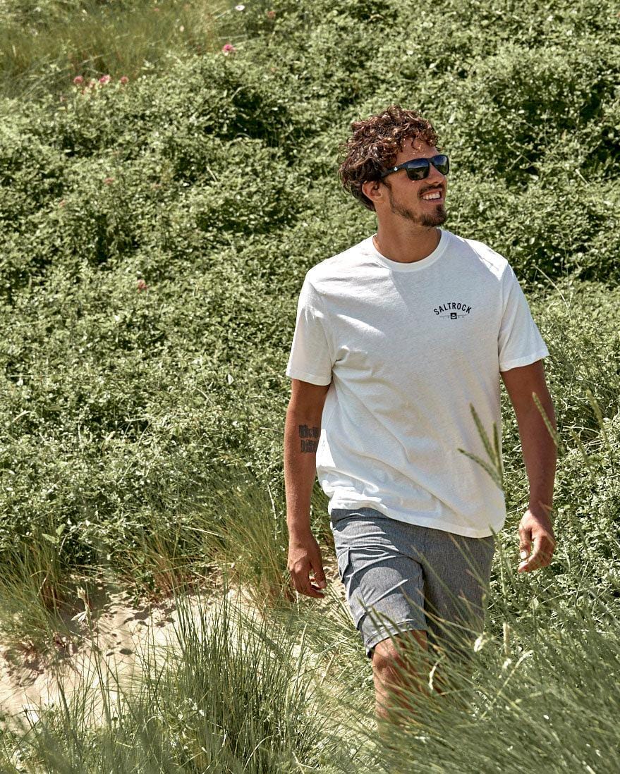 Location - Mens Tee - Dartmouth - White - Image 5