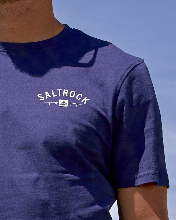 Fowey - Mens Location T-Shirt - Blue - Image 4