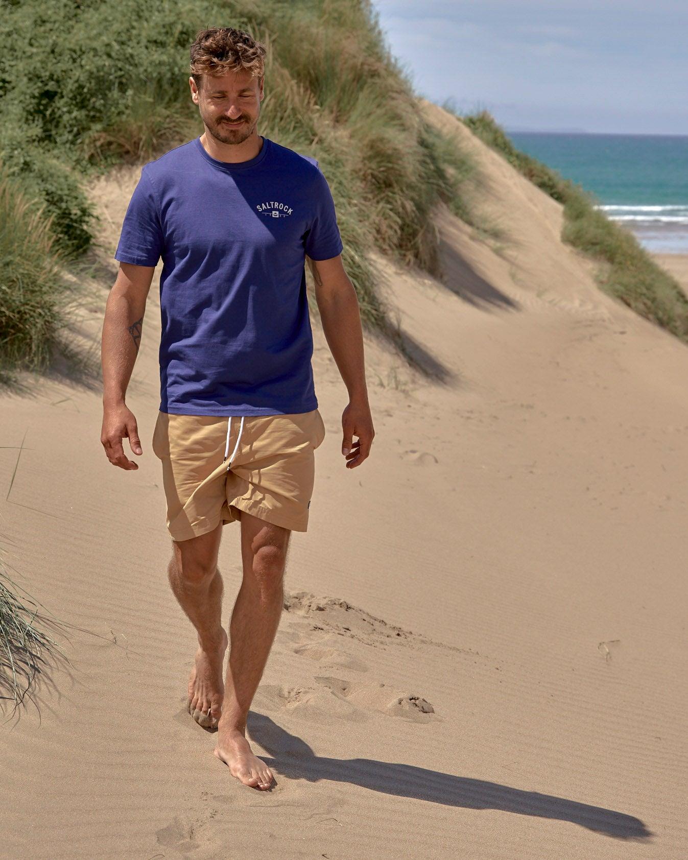 Fowey - Mens Location T-Shirt - Blue - Image 5