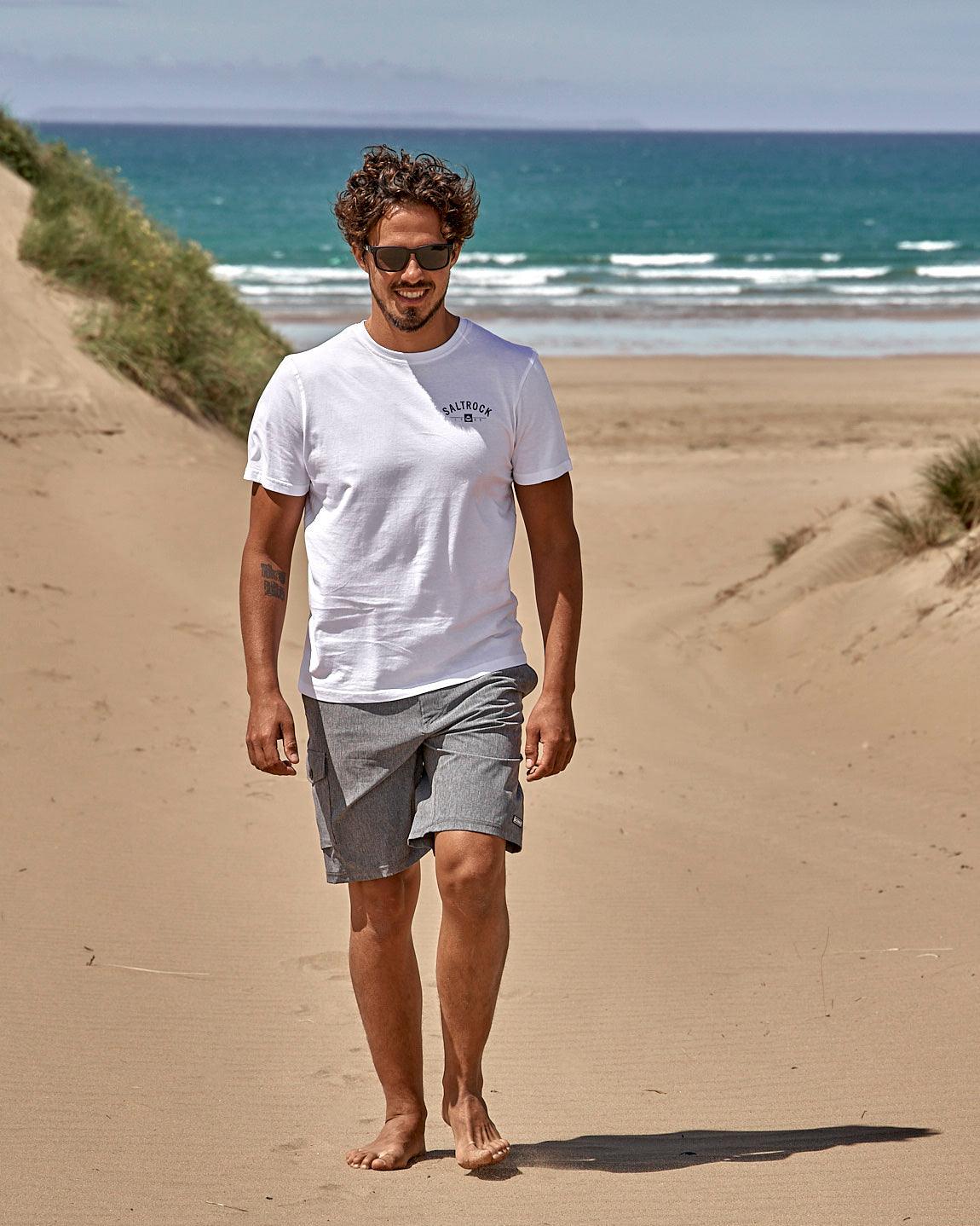 Location - Mens T-Shirt - Looe - White - Image 5