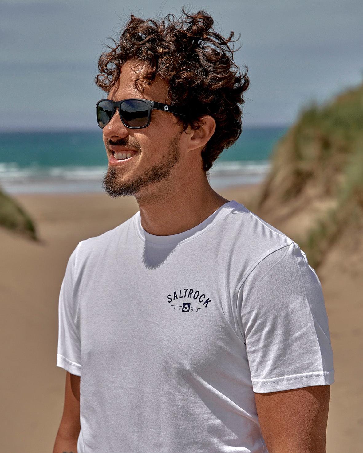 Location Mens T-Shirt Lyme Regis - White - Image 3