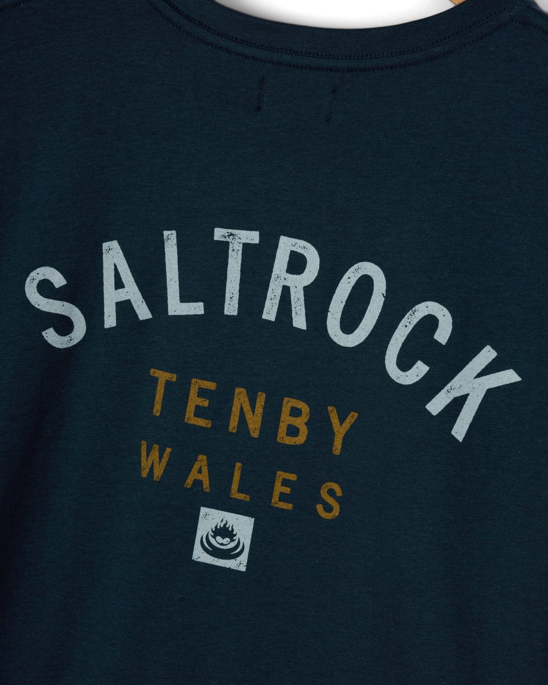 Location Tenby - Mens T-Shirt - Blue - Image 4