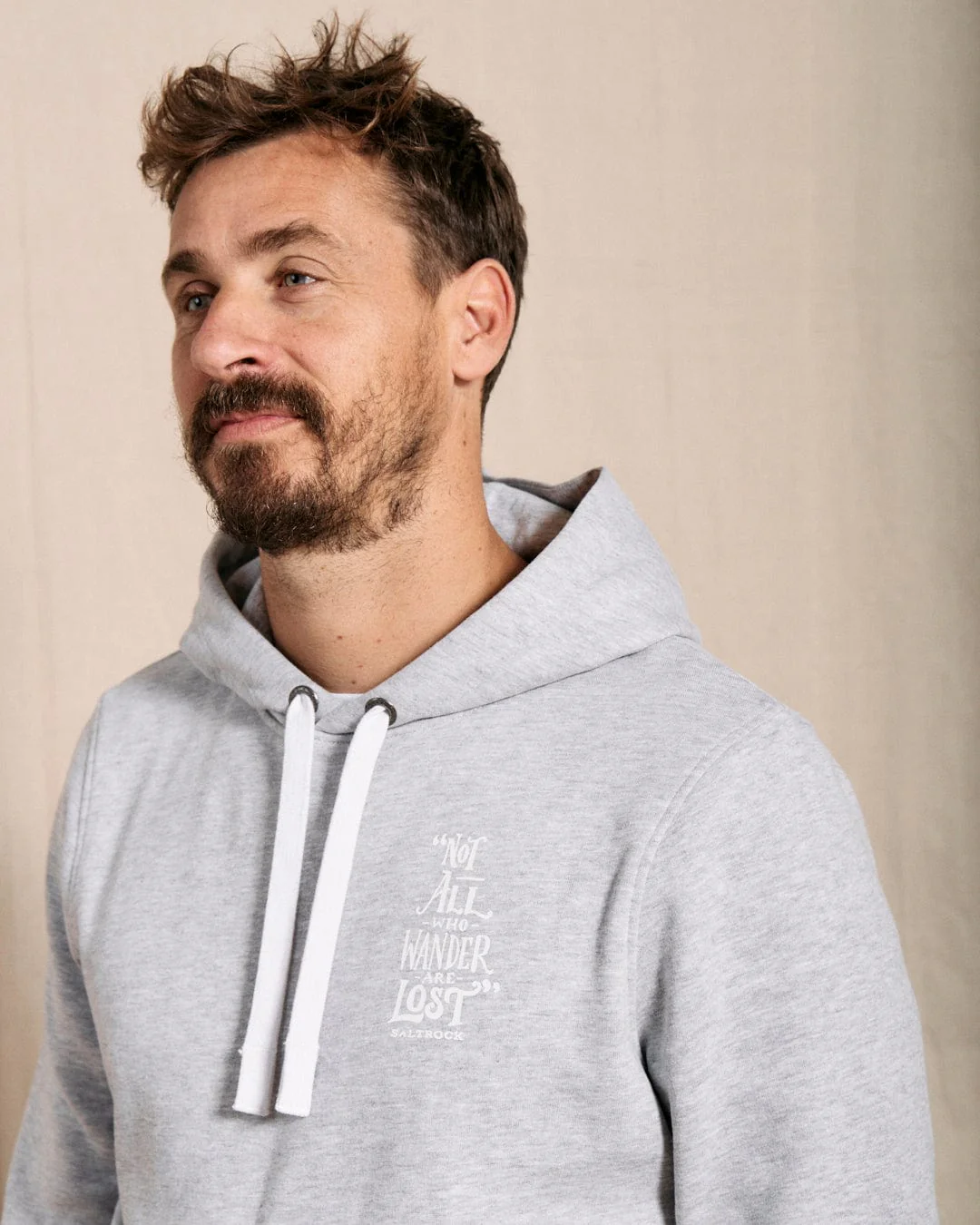 Lost Ships - Mens Pop Hood - Grey - Image 3