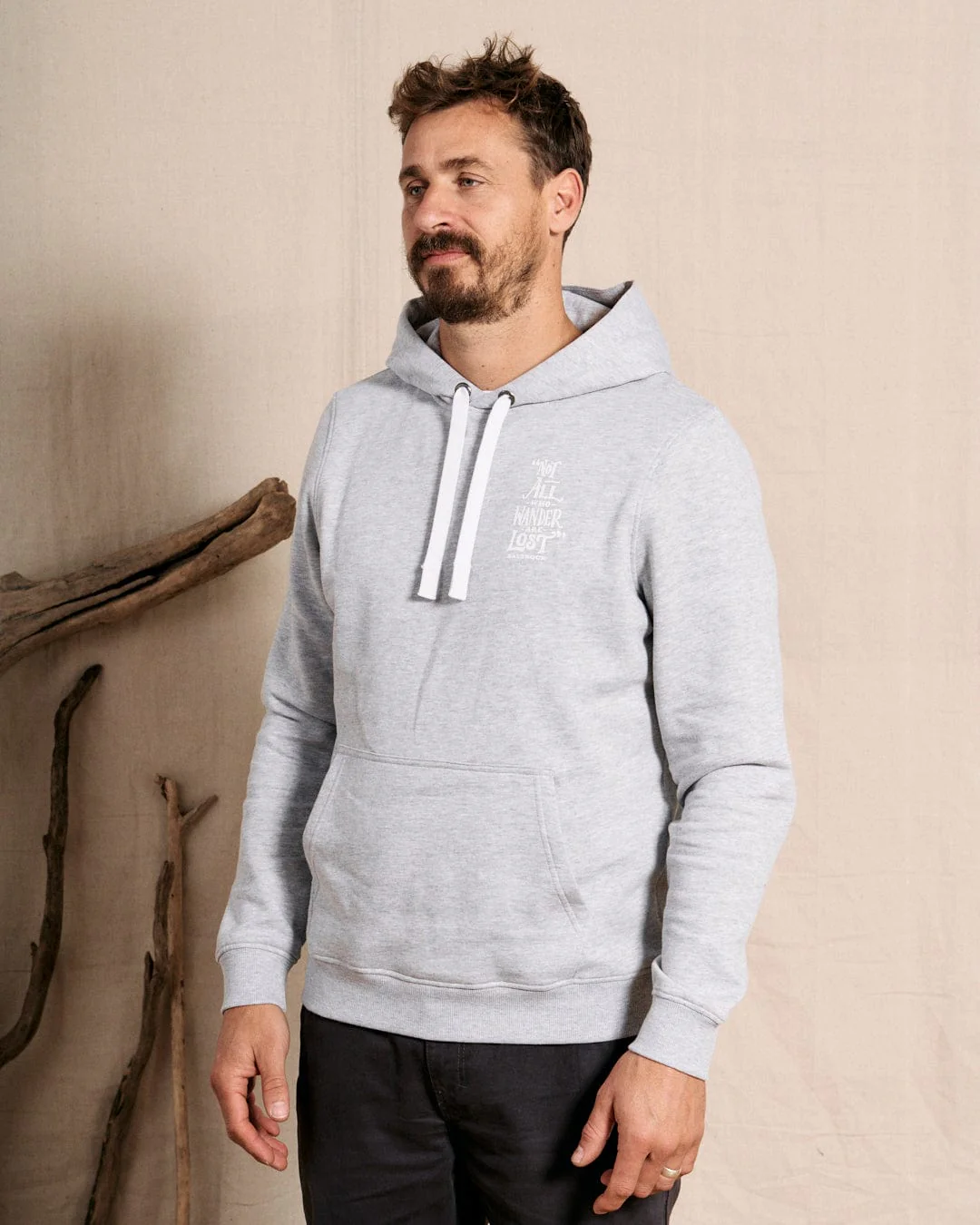 Lost Ships - Mens Pop Hood - Grey - Image 6