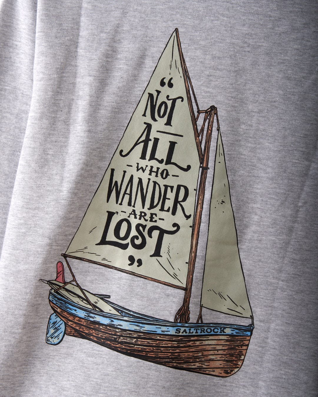 Lost Ships - Mens Pop Hood - Grey - Image 7
