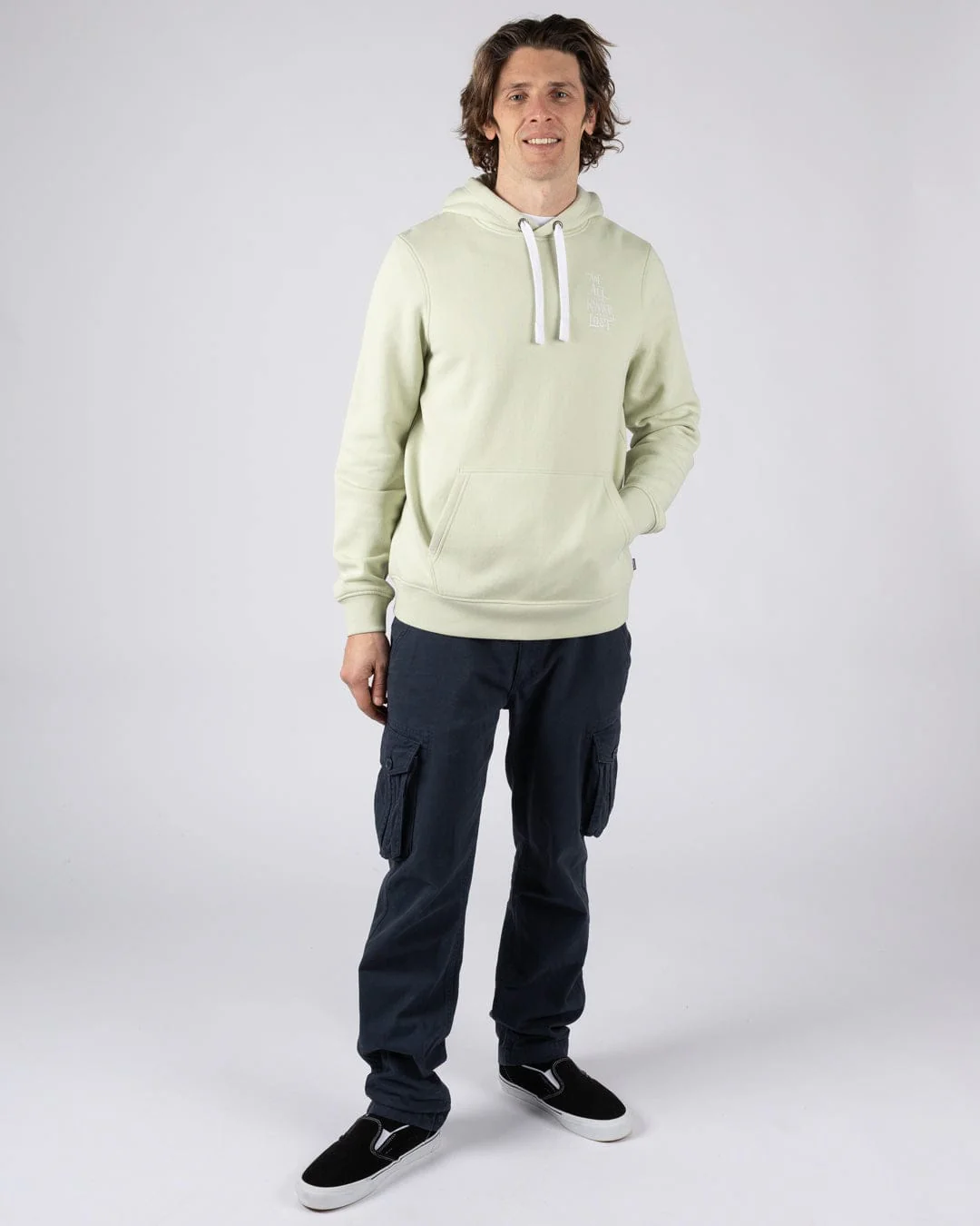Lost Ships - Mens Pop Hoodie - Light Green - Image 4