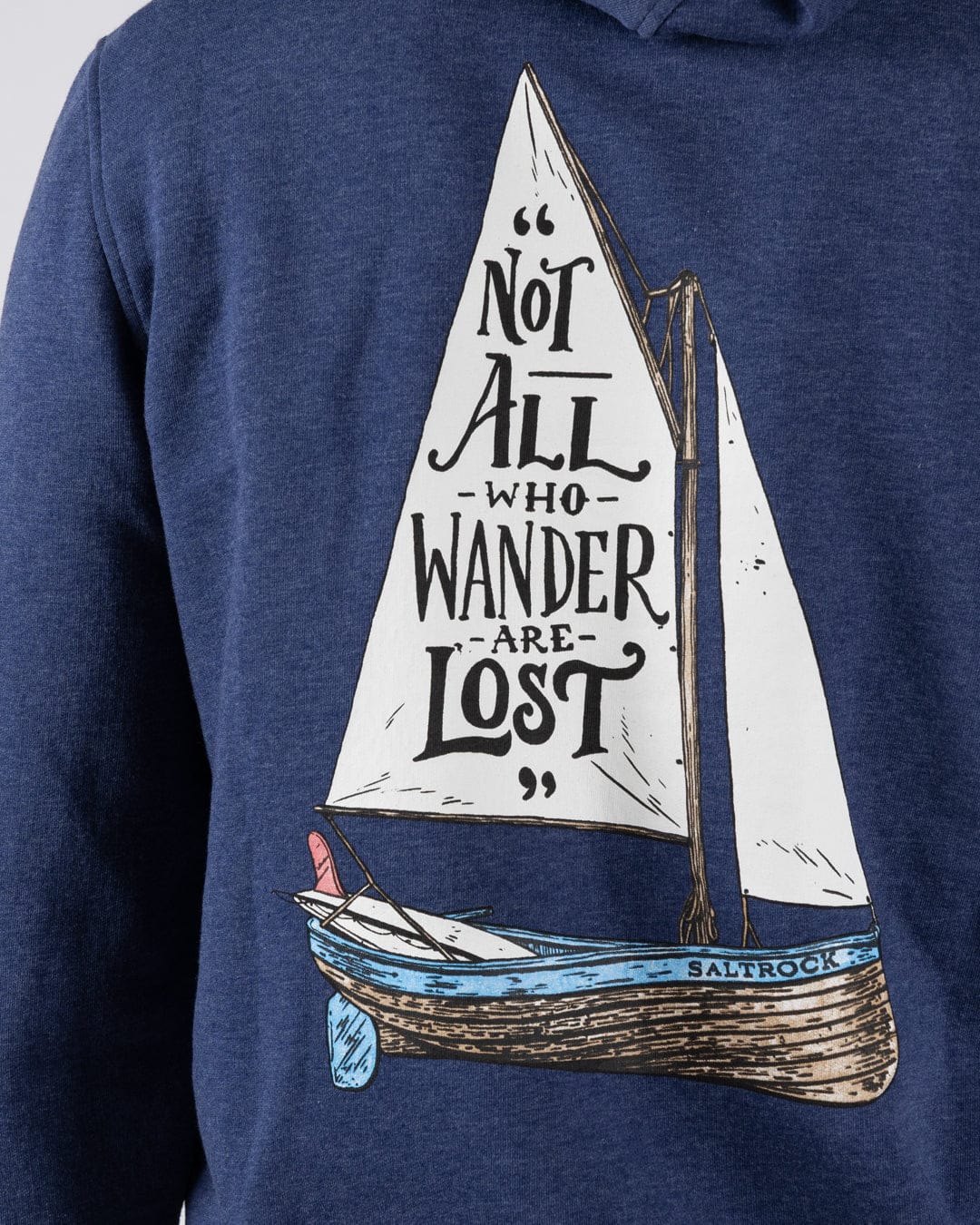 Lost Ships - Mens Pop Hoodie - Blue - Image 3
