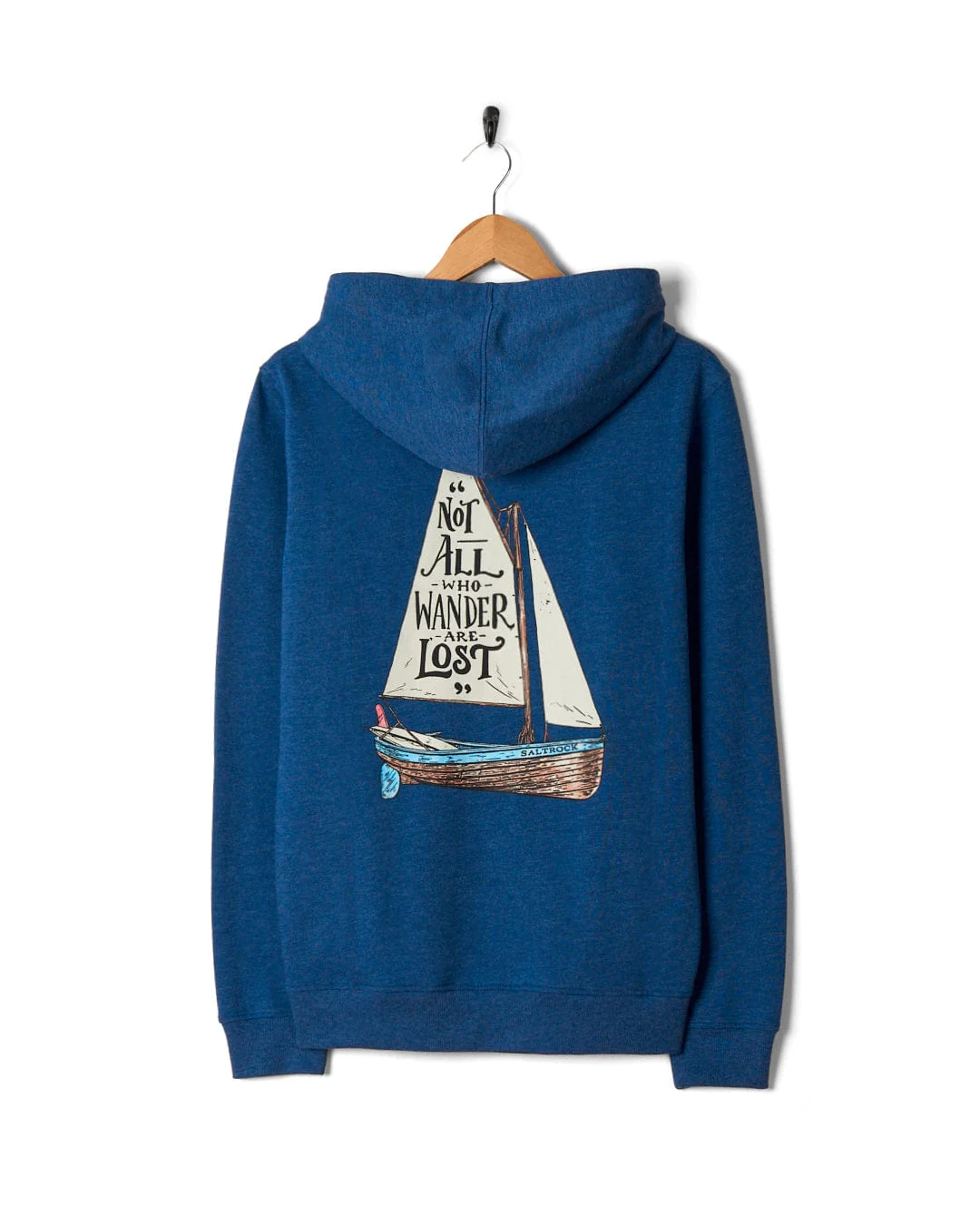 Lost Ships - Mens Pop Hoodie - Blue - Image 6
