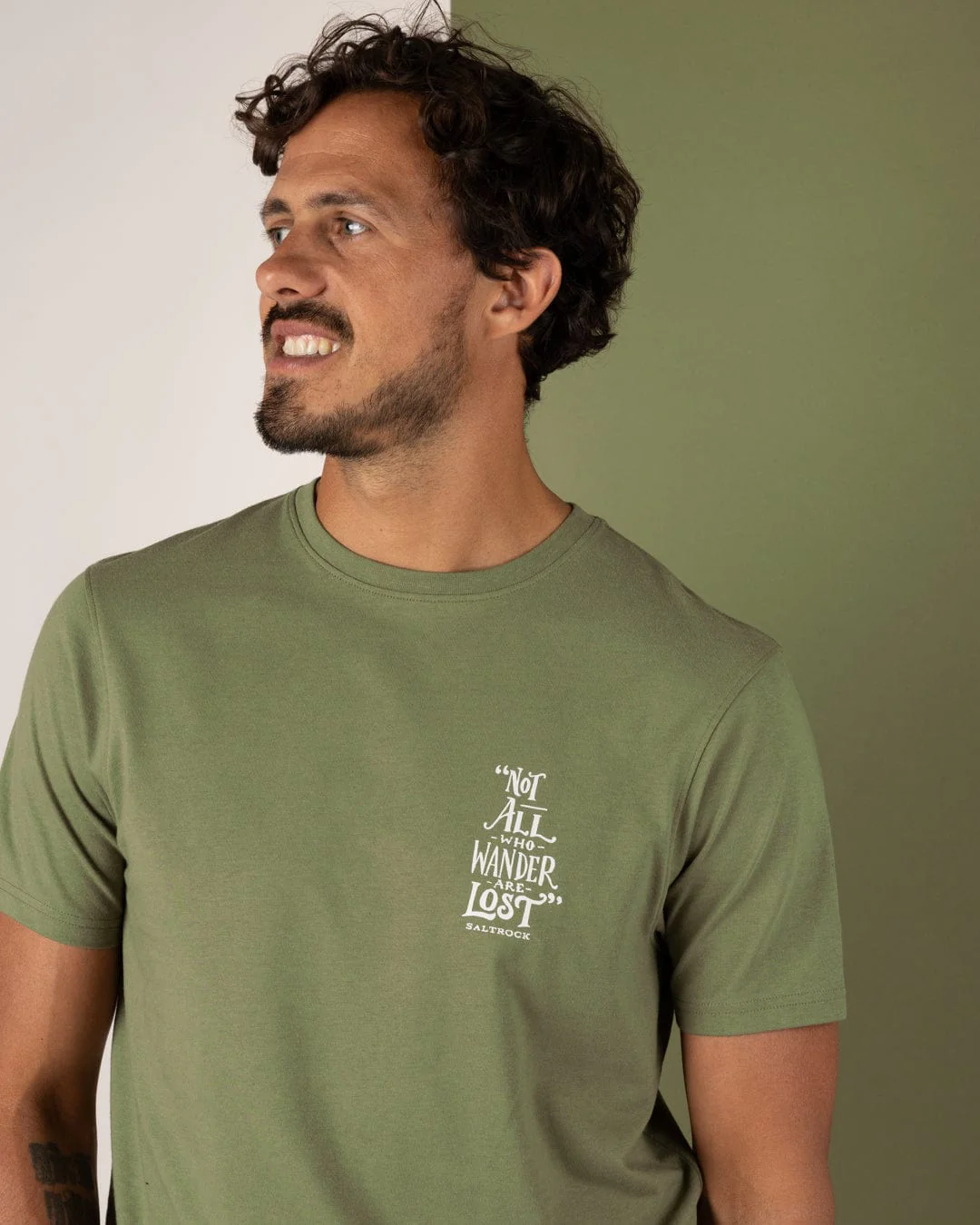 Lost Ships - Mens Short Sleeve T-Shirt - Green - Image 3