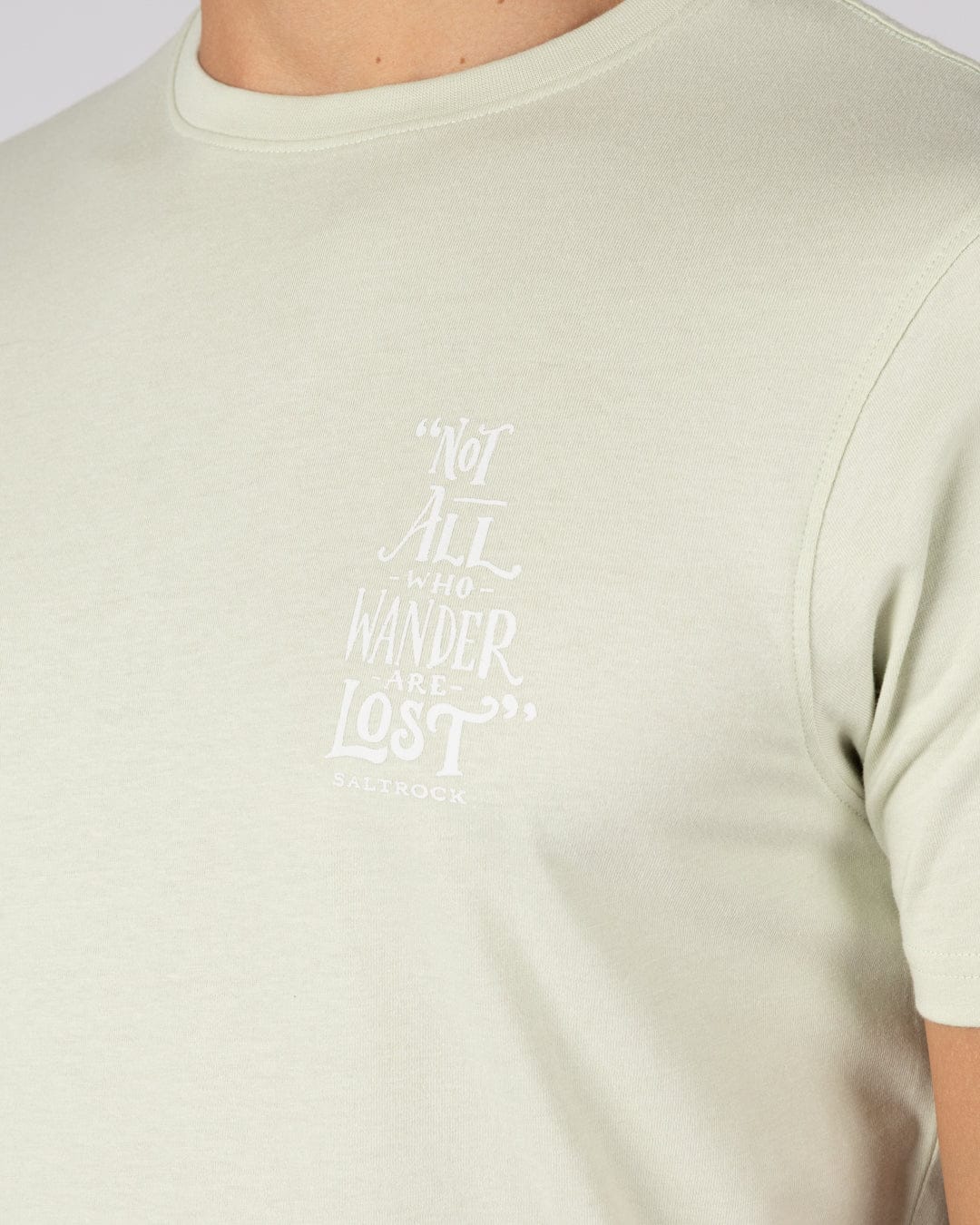 Lost Ships - Mens Short Sleeve Tee - Light Green - Image 3