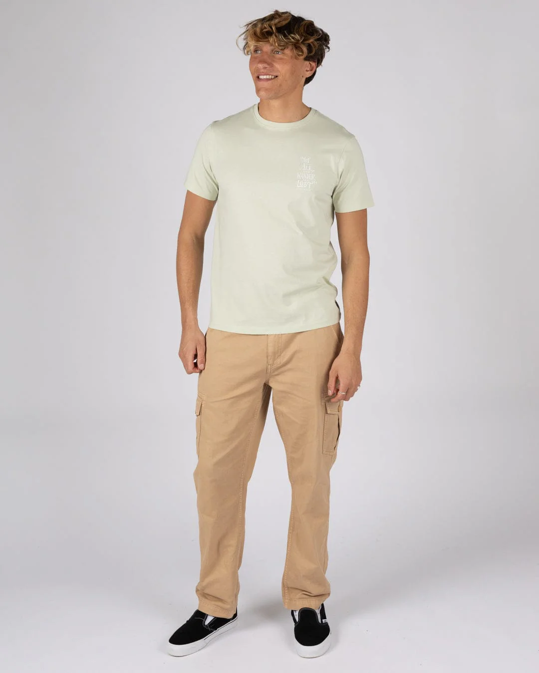 Lost Ships - Mens Short Sleeve Tee - Light Green - Image 4