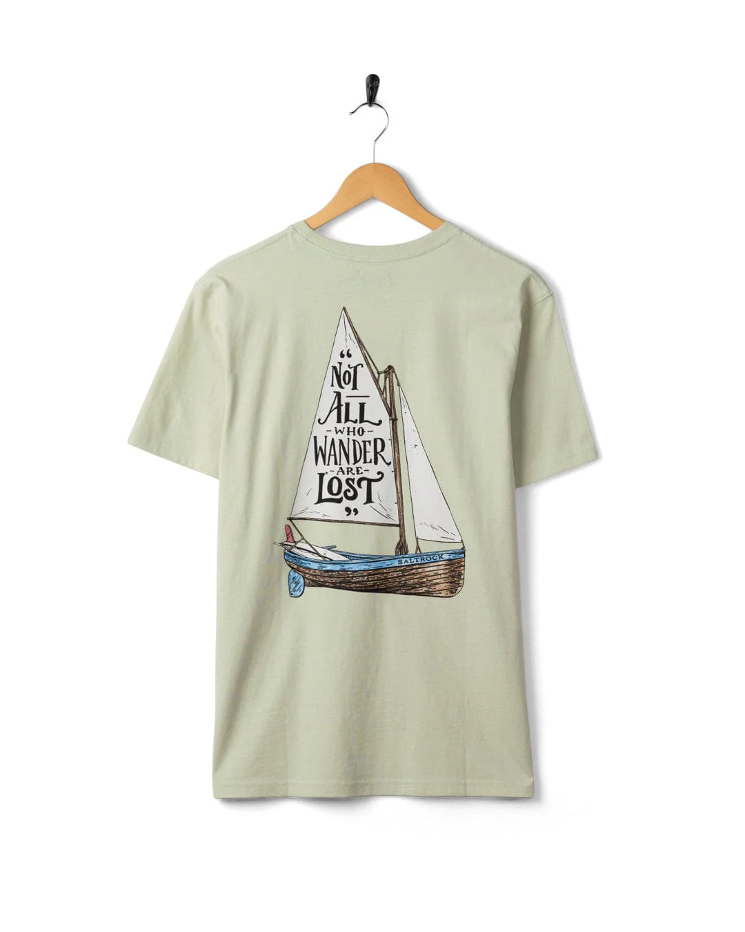 Lost Ships - Mens Short Sleeve Tee - Light Green - Image 5