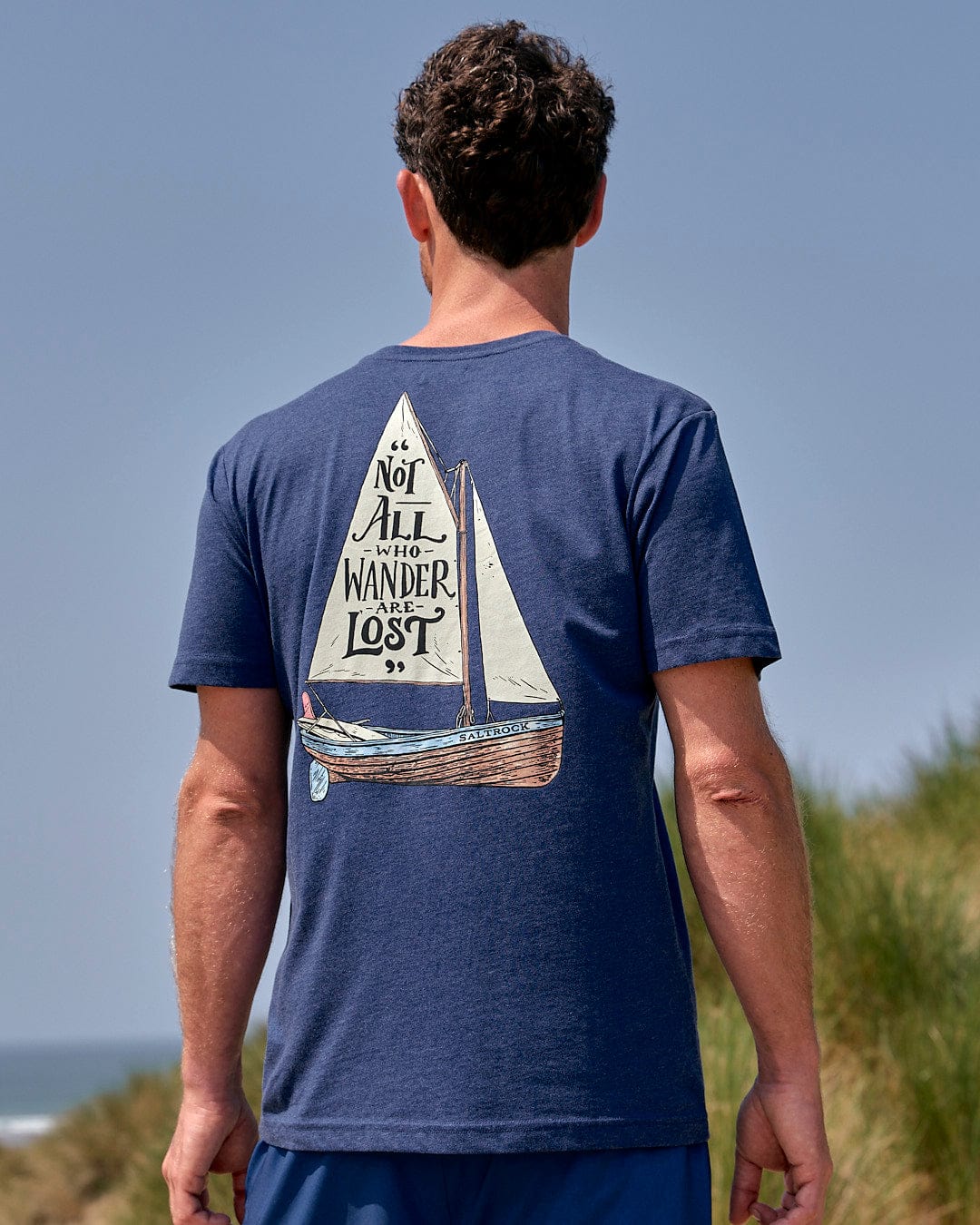 Lost Ships - Mens Short Sleeve T-Shirt - Navy - Image 5