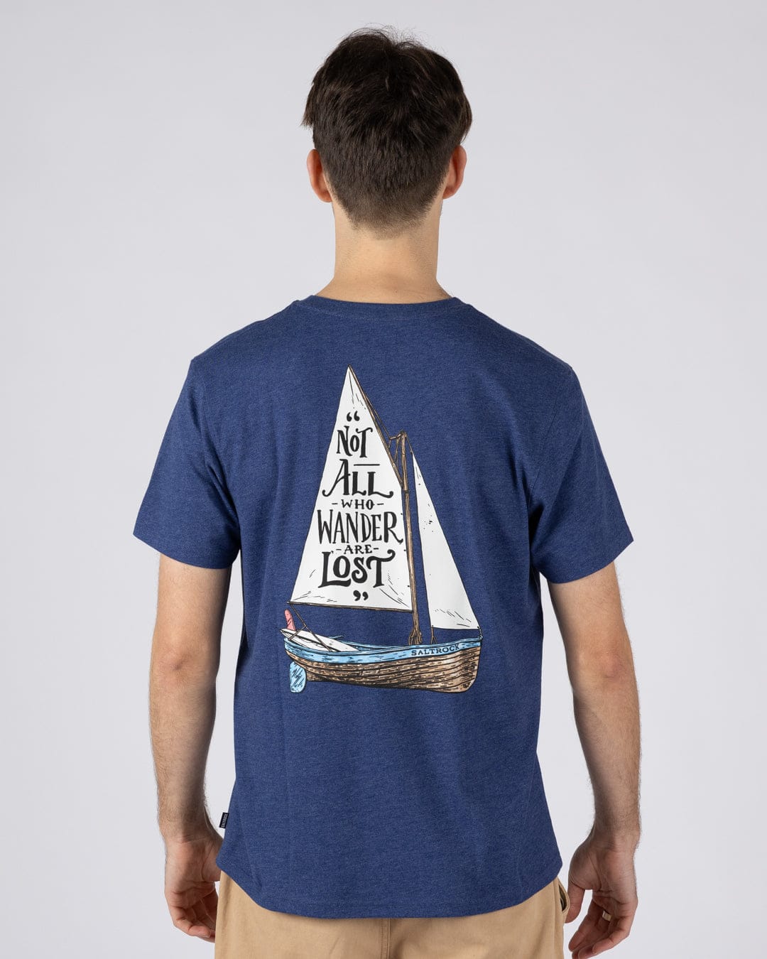 Lost Ships - Mens Short Sleeve T-Shirt - Navy - Image 7