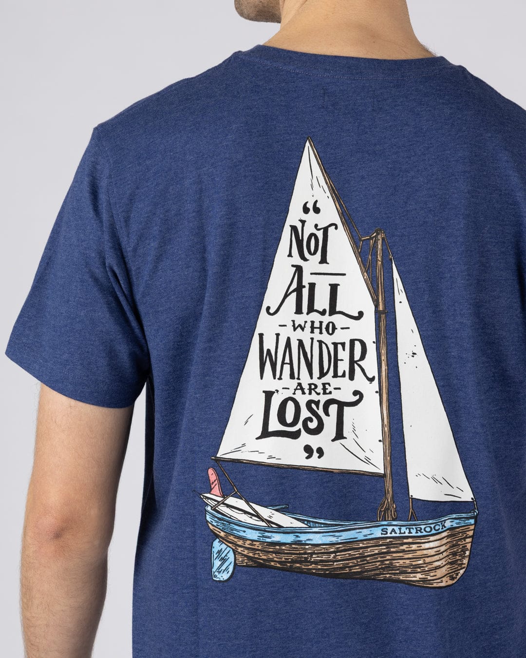 Lost Ships - Mens Short Sleeve T-Shirt - Navy - Image 8