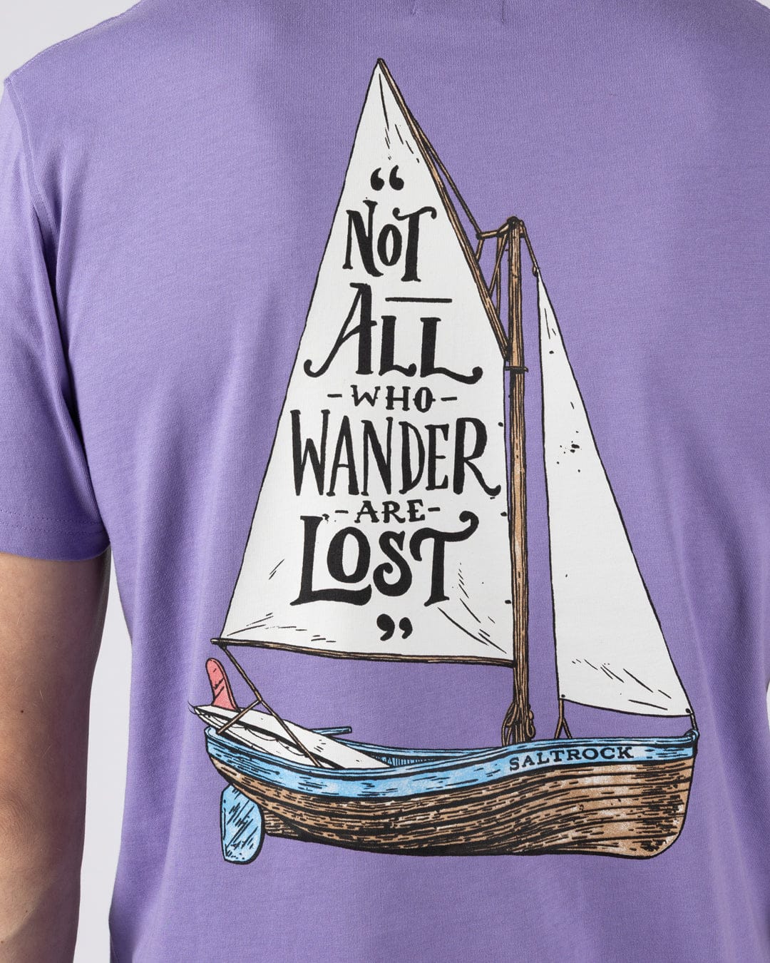 Lost Ships - Mens Short Sleeve Tee - Purple - Image 3