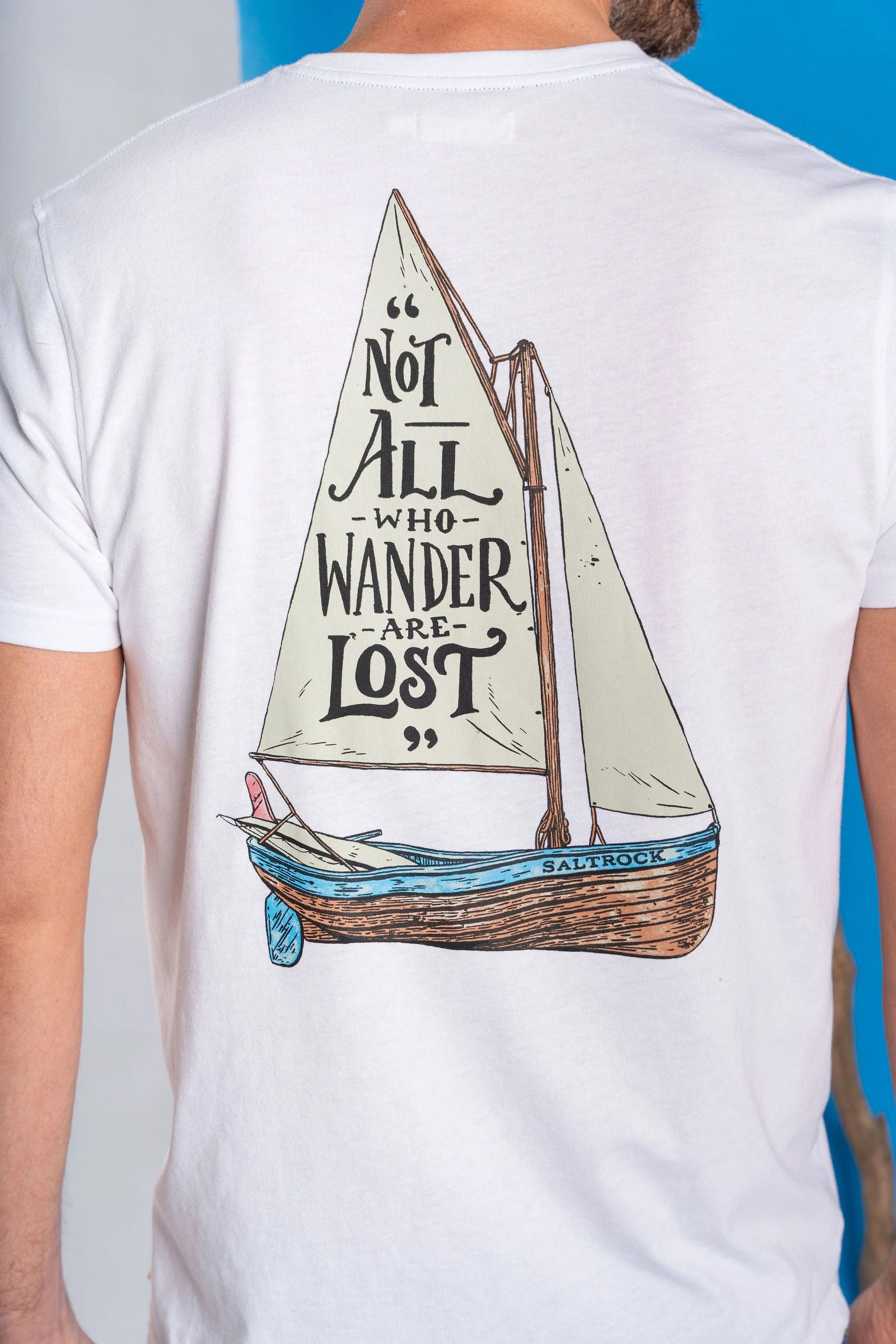Lost Ships Mens Short Sleeve T-Shirt - White - Image 4