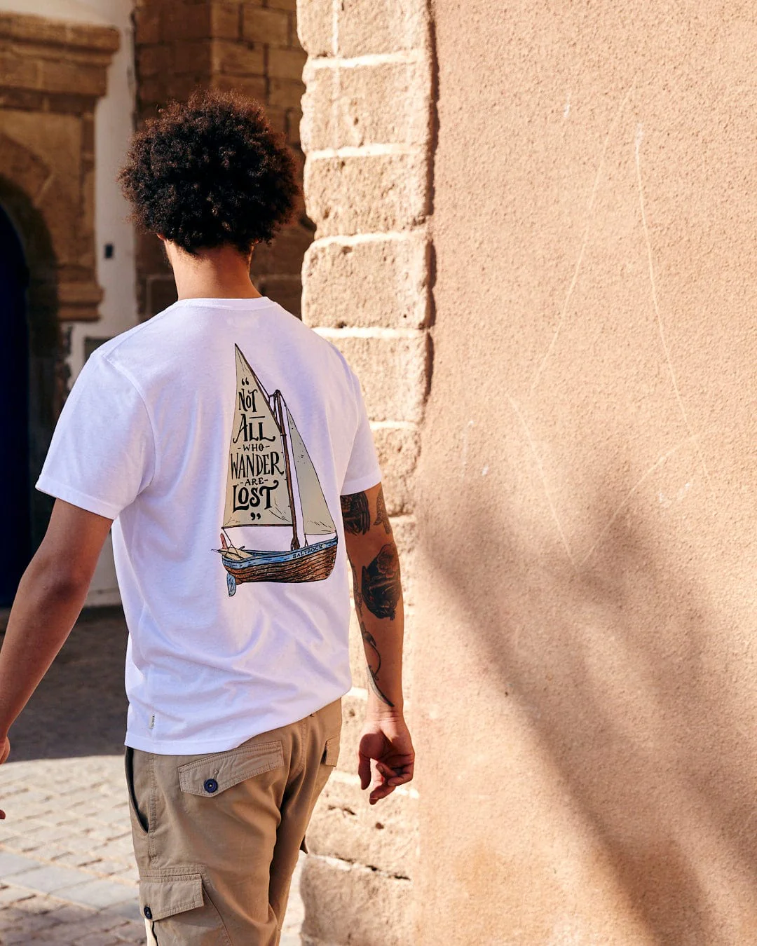 Lost Ships Mens Short Sleeve T-Shirt - White - Image 6