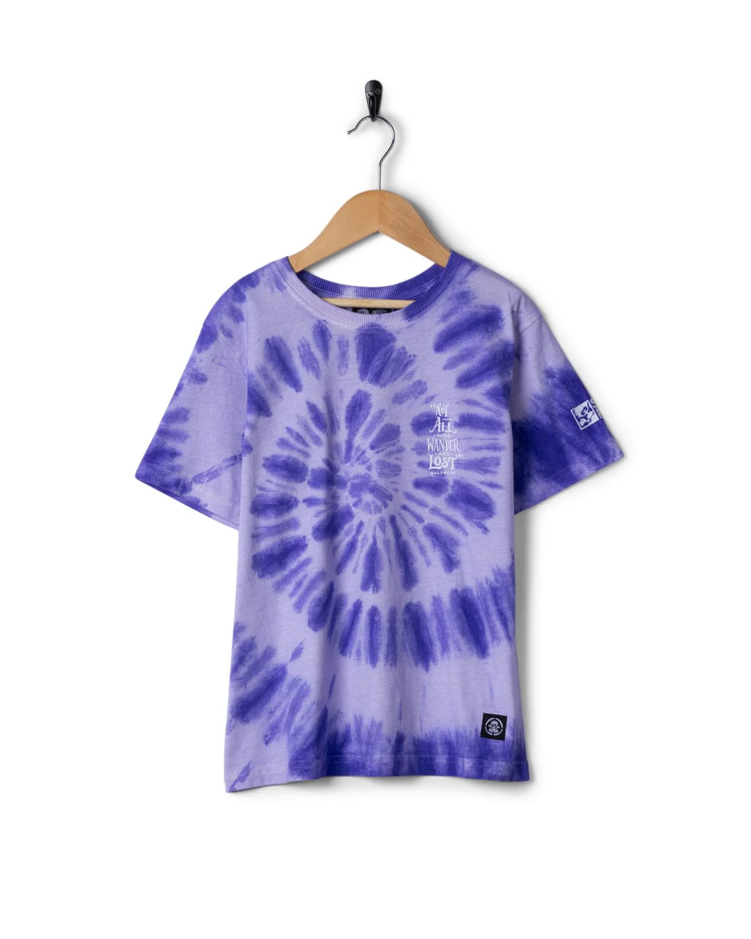 Lost Ships -  Kids Tie Dye Short Sleeve T-Shirt - Purple - Image 2