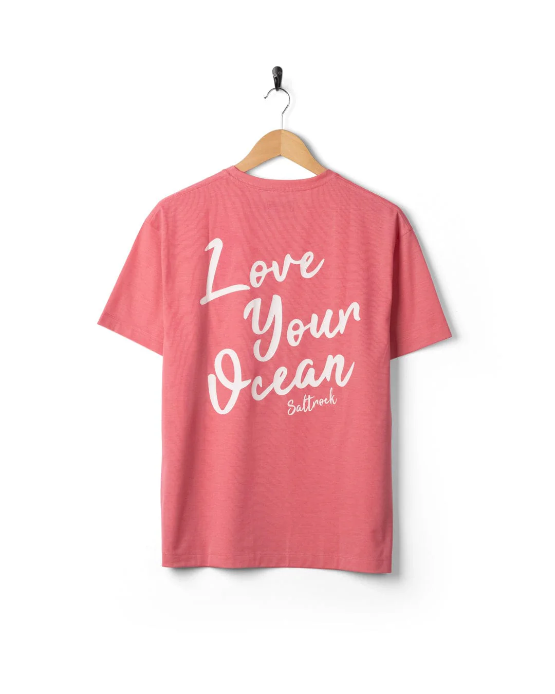 Love - Womens Oversized Short Sleeve T-Shirt - Bright Pink - Image 4
