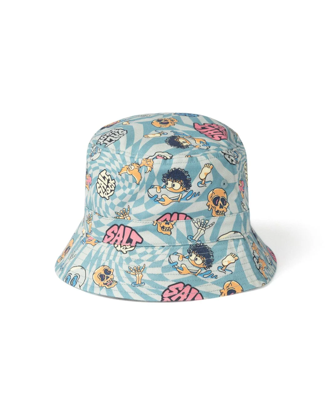 Lush Waves - Kids Bucket Hat - Light Blue - Image 3