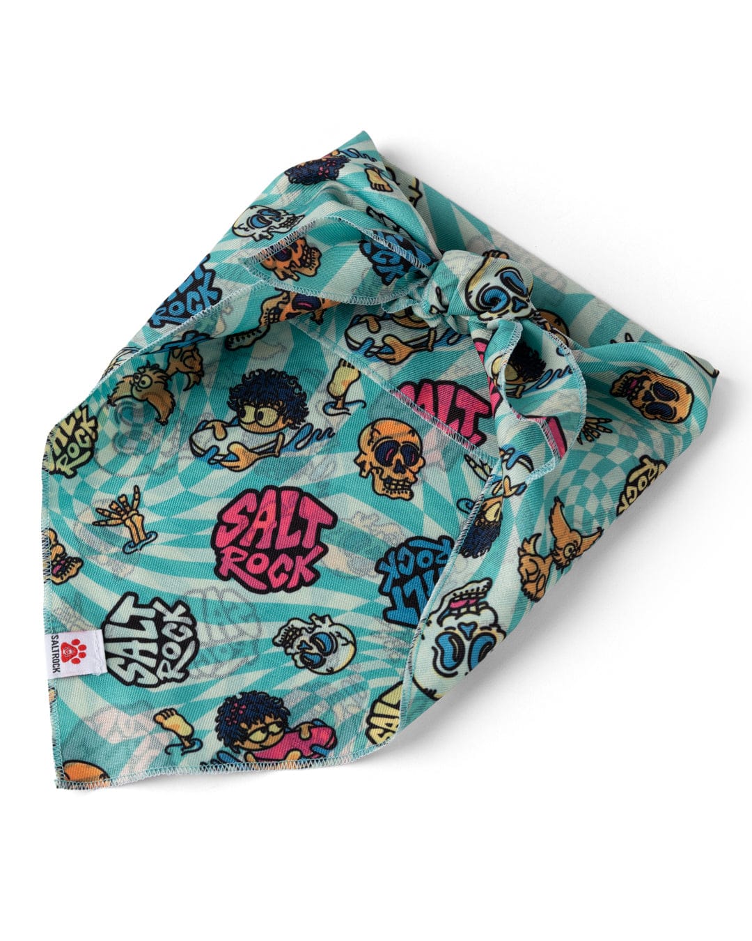 Lush Waves - Dog Bandana - Light Blue - Image 2