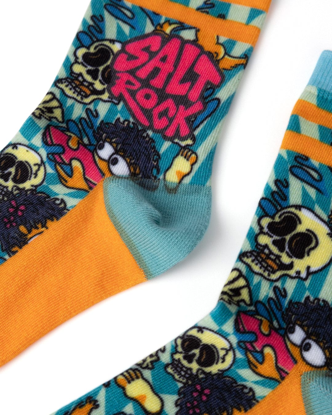 Lush Waves - Kids Sock - Light Blue - Image 2