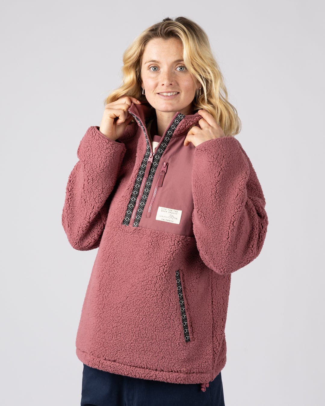 Lya - Womens Fleece - Dark Pink - Image 2