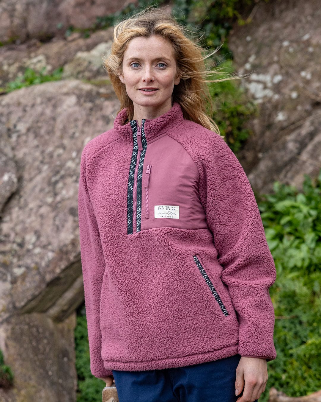 Lya - Womens Fleece - Dark Pink - Image 3